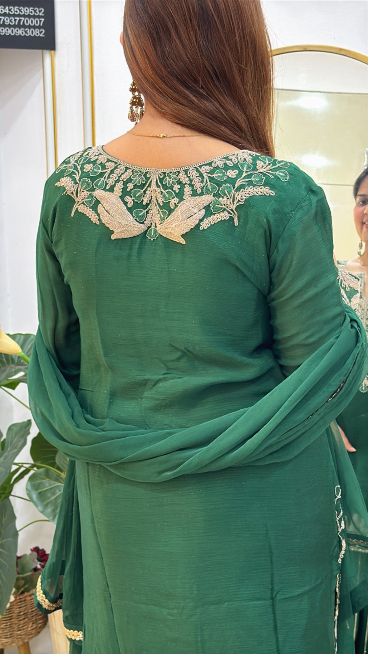 Festival special ready to wear pure chinnon silk partywear dress with full doria zardoji work all over dress GF619