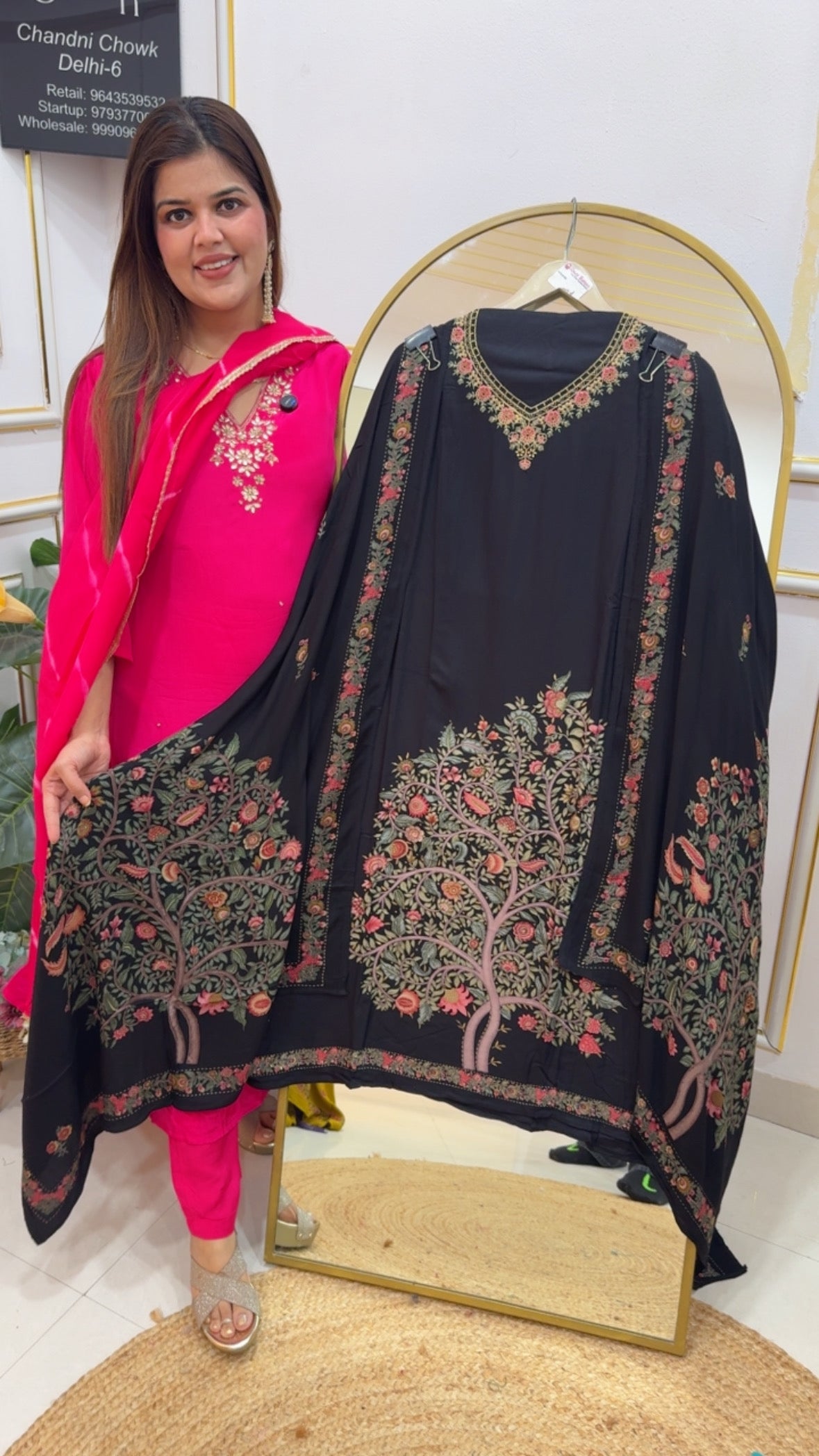 Winter passion super soft pure pashmina designer digital printed shirt with digital printed dupatta with pure pashmina bottom GF801