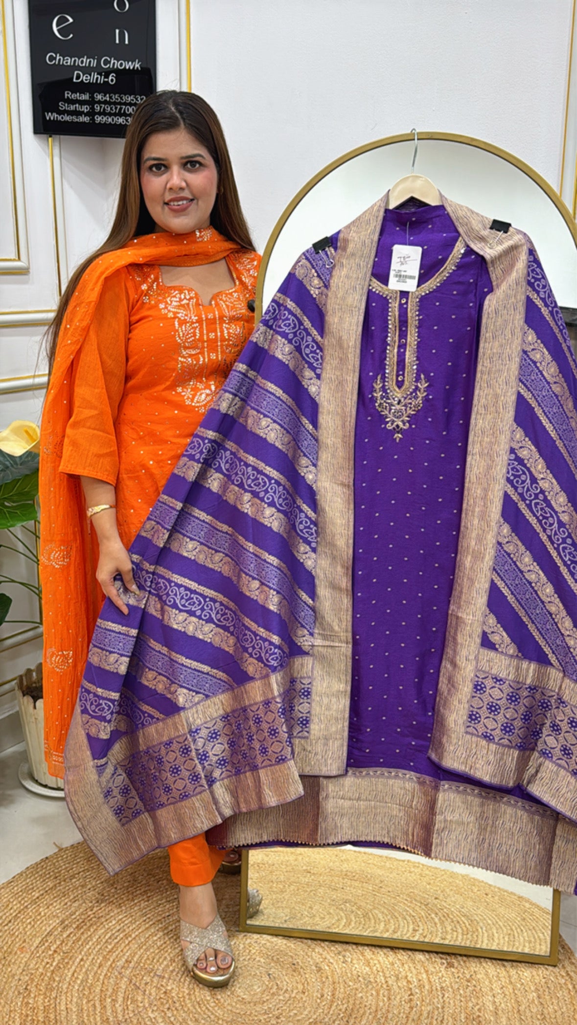 Pure Silk Weaved Suit with Banarasi Dupatta GF 337