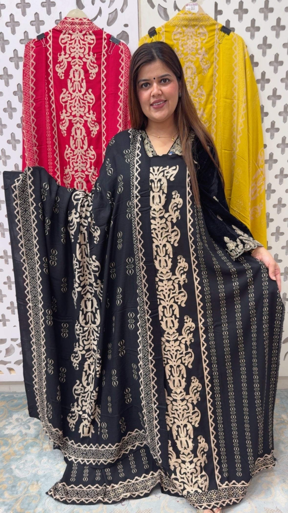 Winter special pure warm wool pashmina Karachi printed with peeta work ,super soft pashmina shawl GF833