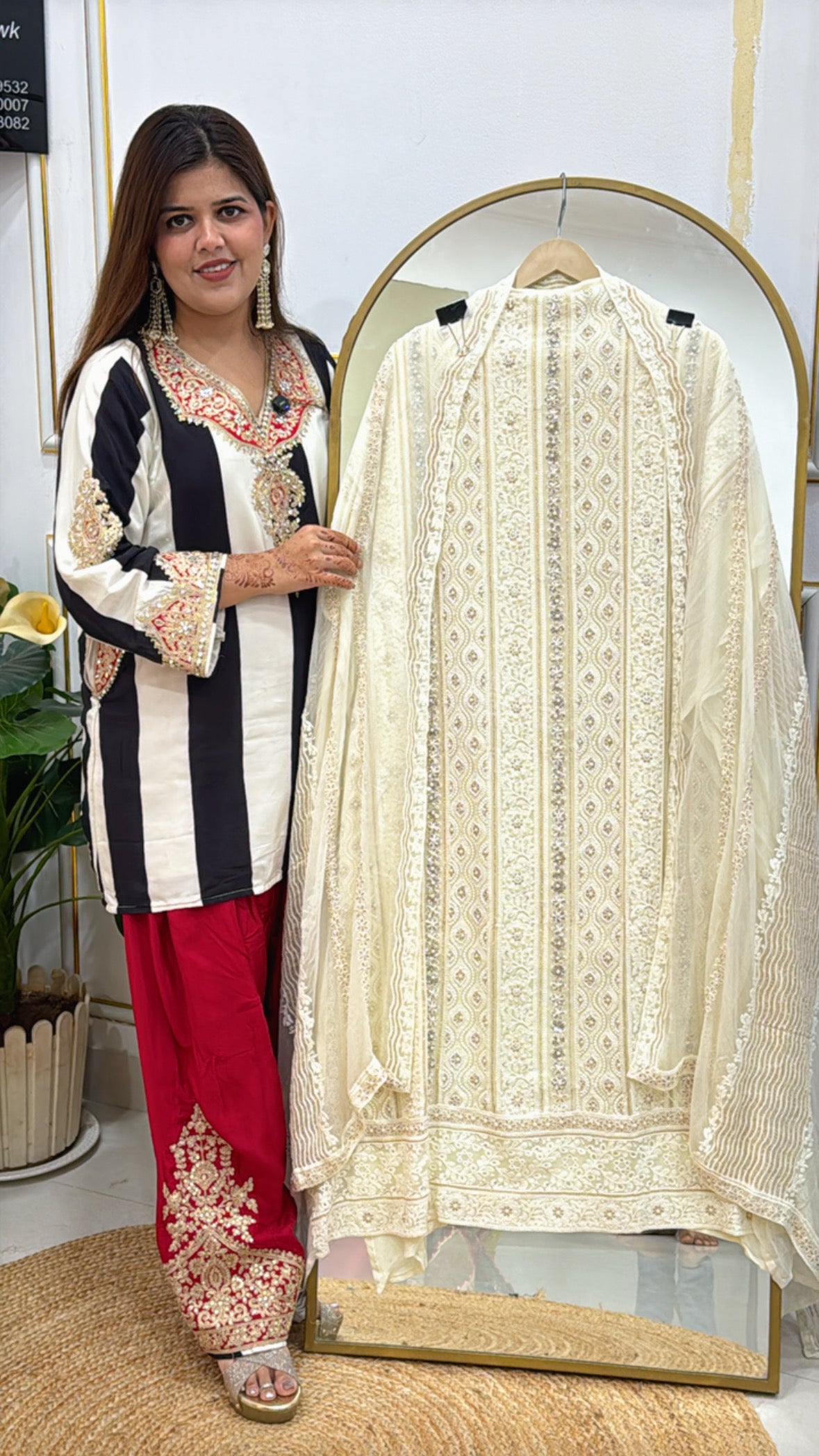Pure Chikankari Georgette Suit GF 423