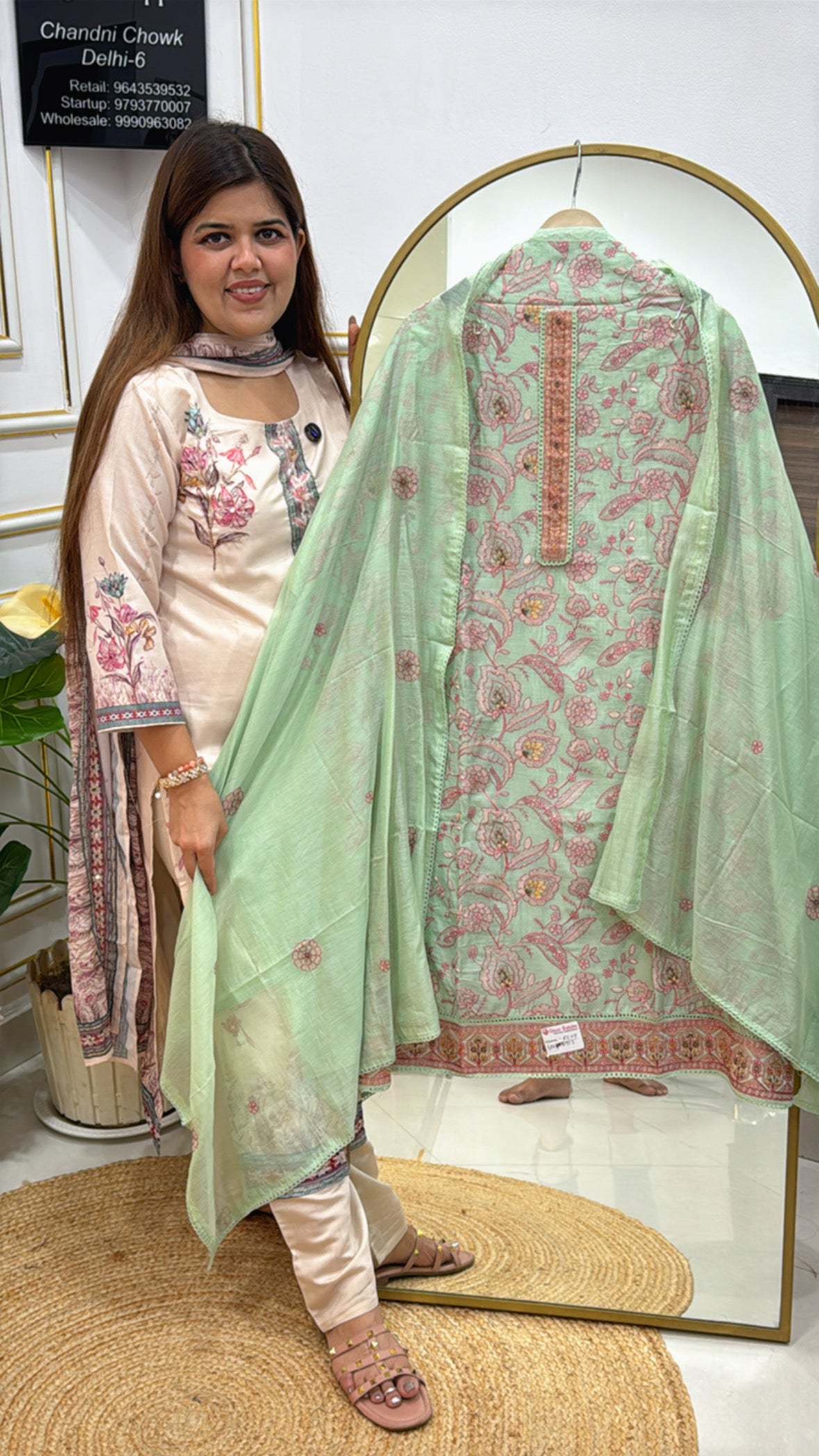 Lawn Cotton Suit Material with Full Embroidery & Lightweight Dupatta GF 352