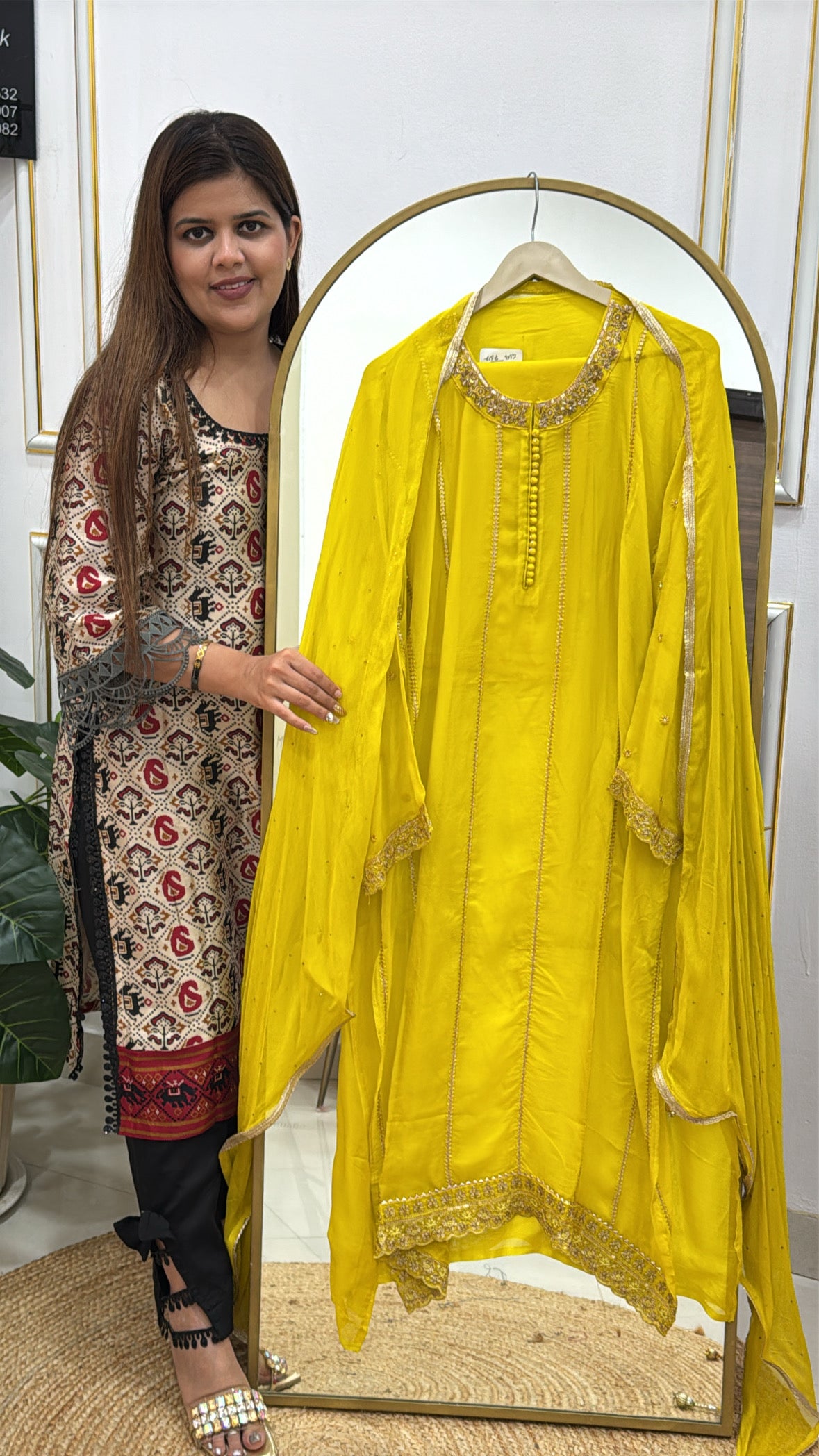 Premium Organza with Handwork Detailing GF 288