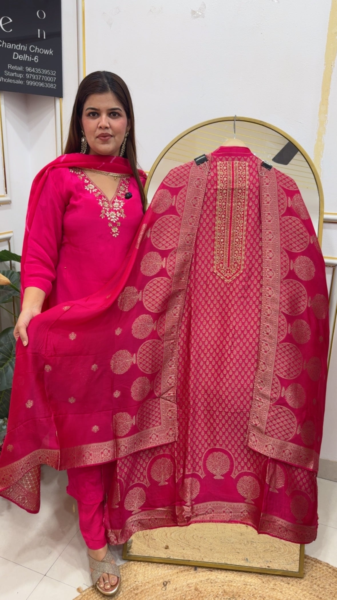 Huge Demanded  Royal partywear Special pure Banglori silk fully weaved suit material along will full weaved Banglori silk dupatta GF804