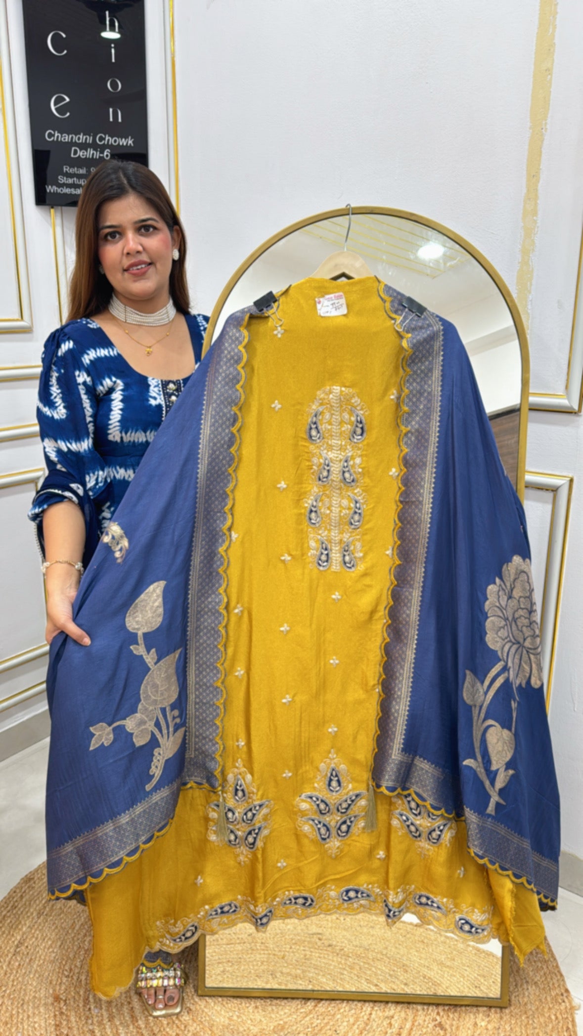 Wedding Trousseau Special Pure Kanjivaram Silk Suit with Full Weaven Dupatta GF 569