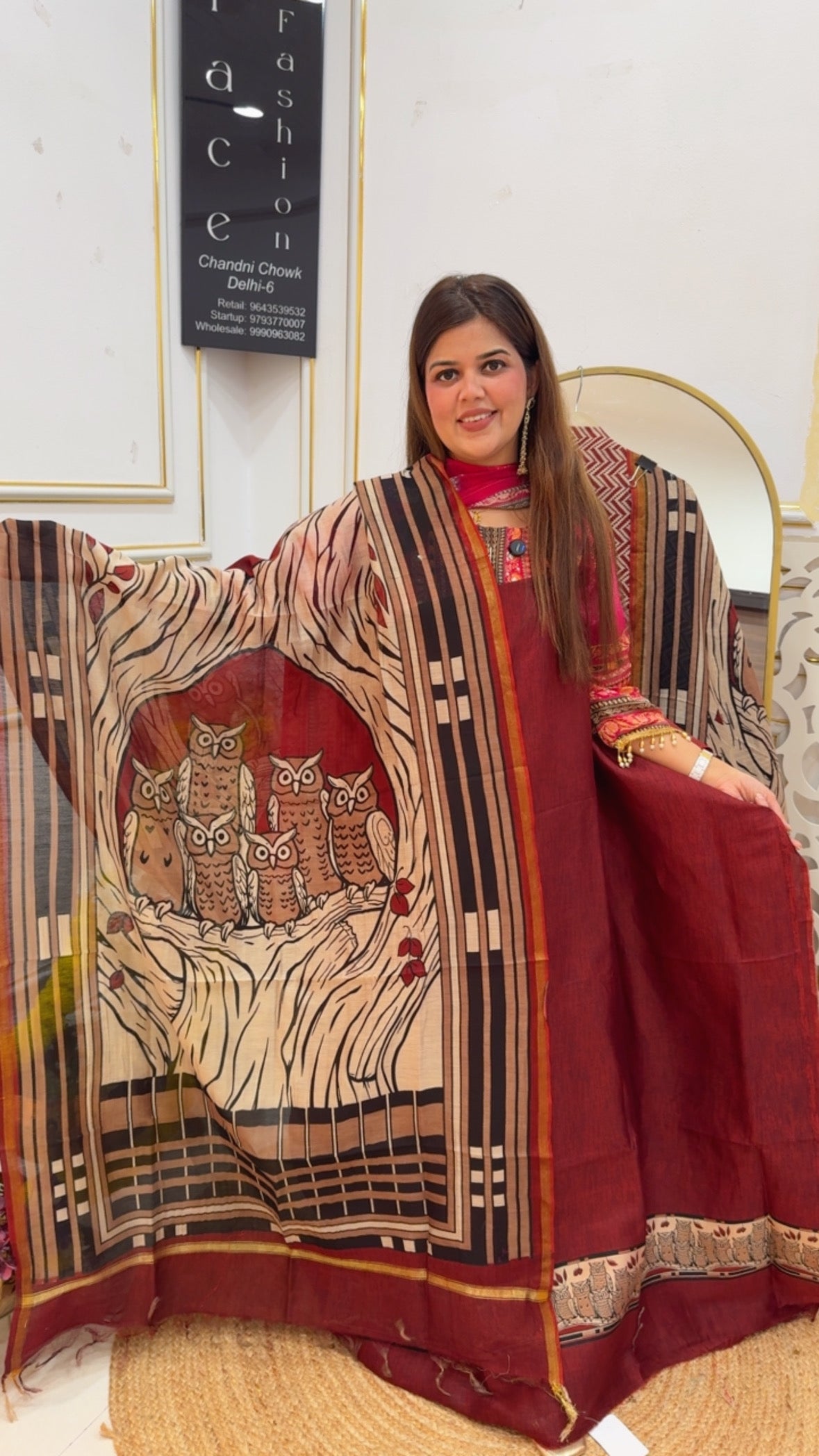 Everyday style 60gm pure mul chanderi with stylish latest digital print suit material GF733