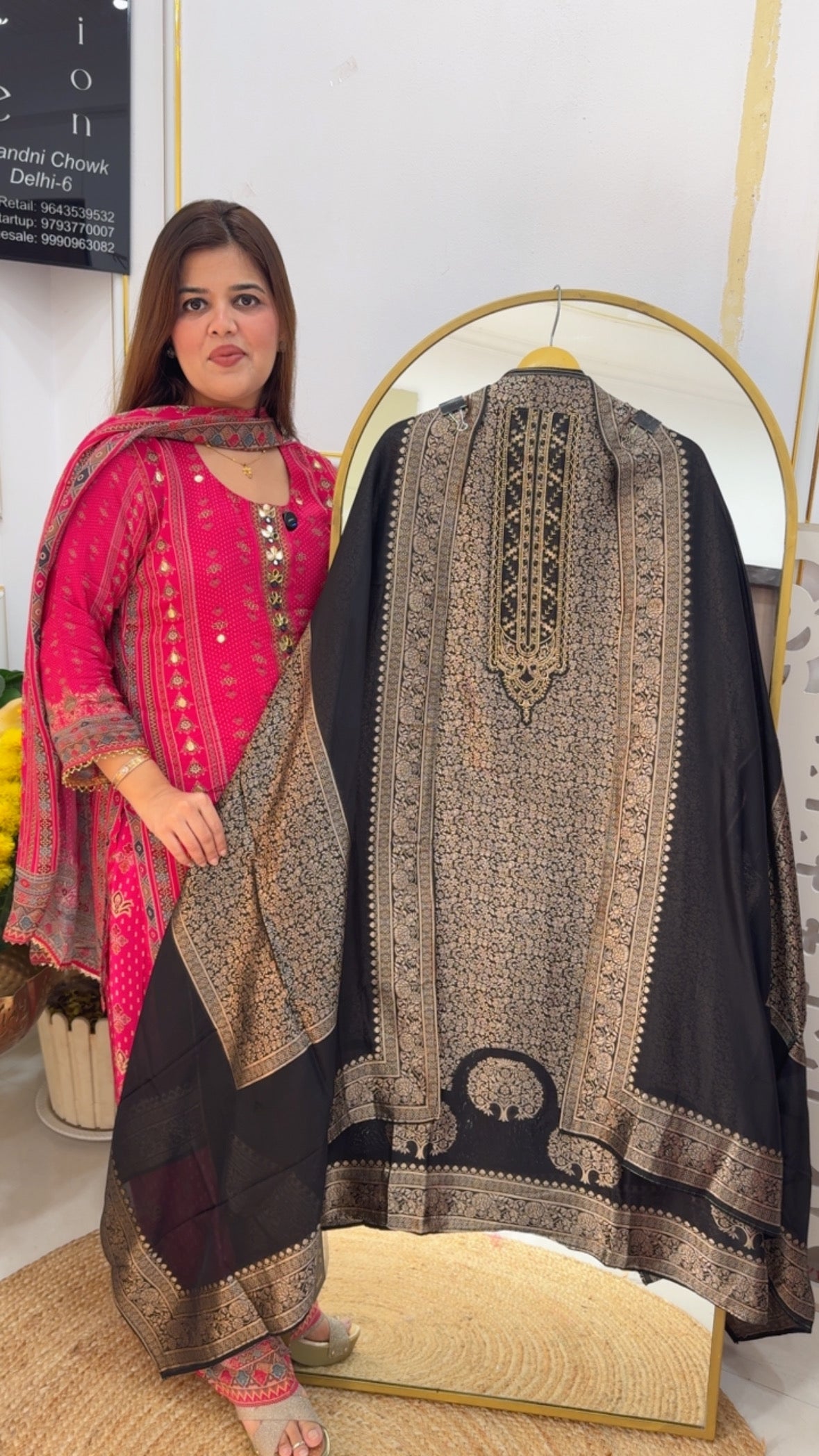 Best seller pure bhagalpuri banglori silk hues full gold weaved suit material with full length bhagalpuri weaved dupatta GF712