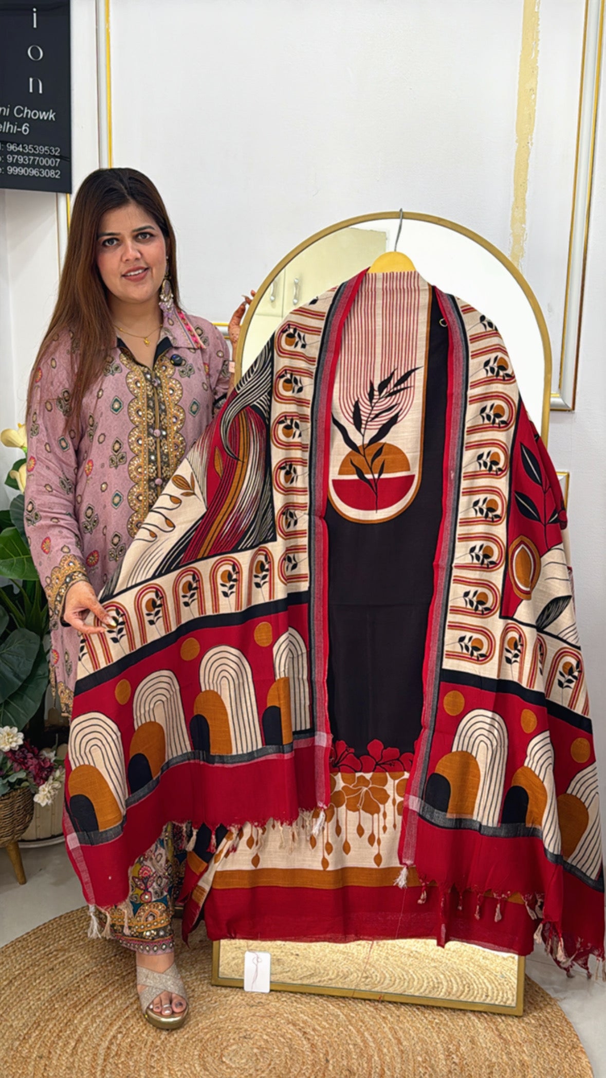 Viral Pure Soft Heavy Linen Suit with Designer Facial Print Dupatta GF 426