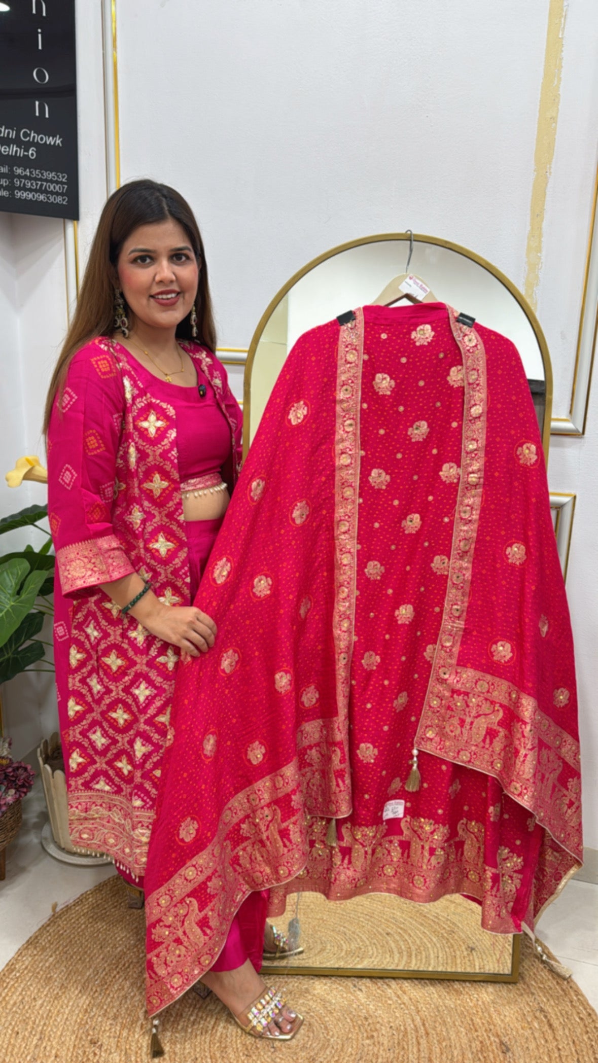 pure banarasi raw silk weaved shirt material along weaved dupatta GF 534