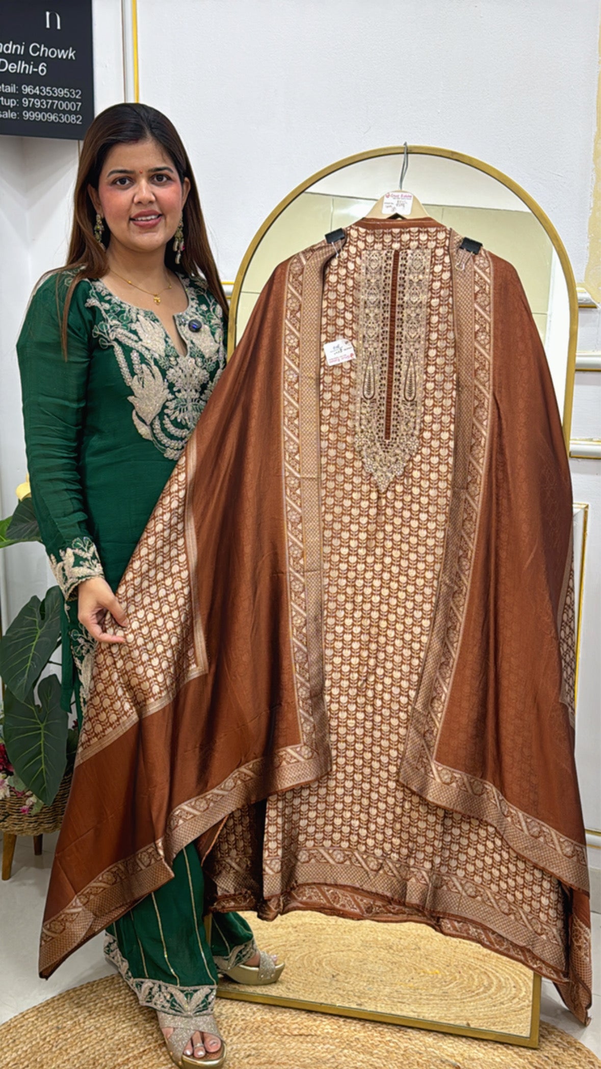 Festival special most elegant bhagalpuri banglori silk suit material along with banglori silk weaved dupatta GF 621
