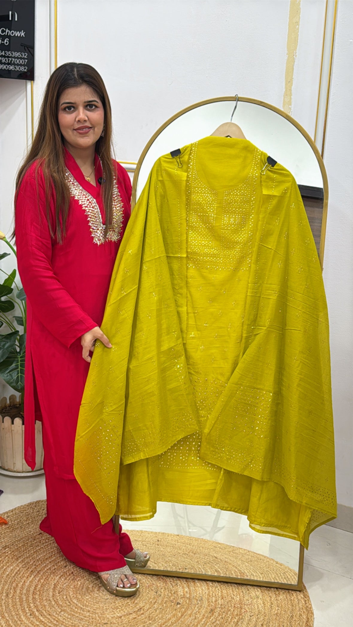 Variant colour festival wear special pure mul mul shirt along with all over Mukesh work  GF 526