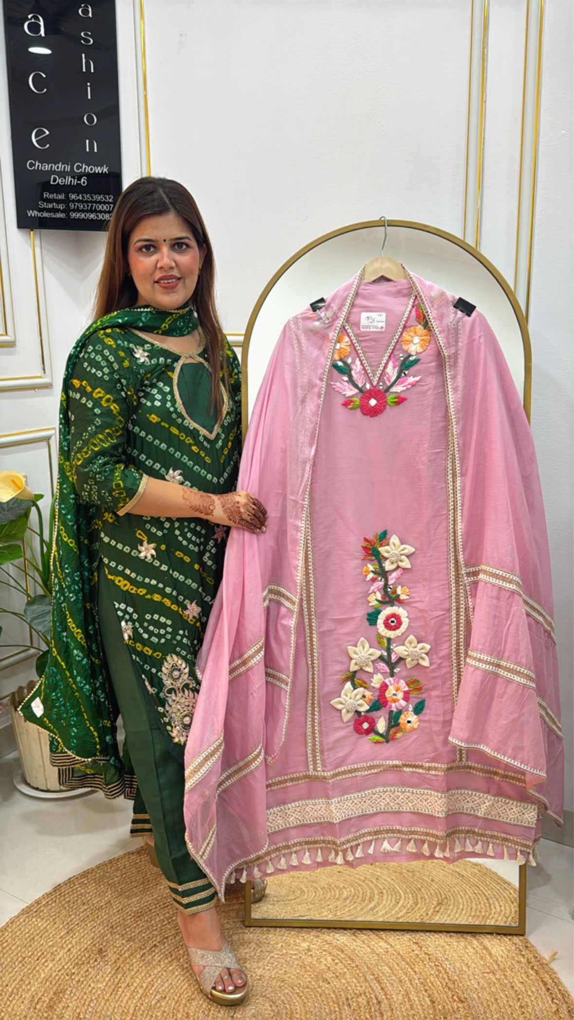 Trending 3D Boho Design Suit in Premium Mul Cotton with Mul Mul Dupatta GF 363