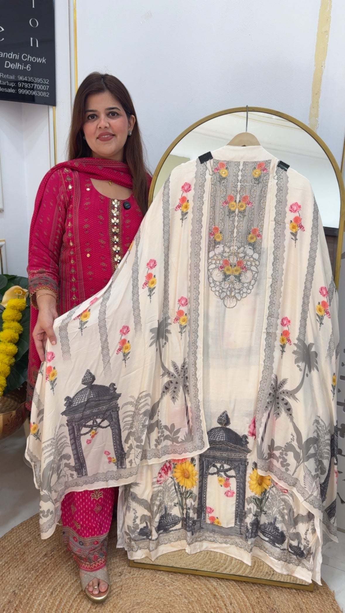 Digital karachi printed pure and comfortable royal suit material GF720