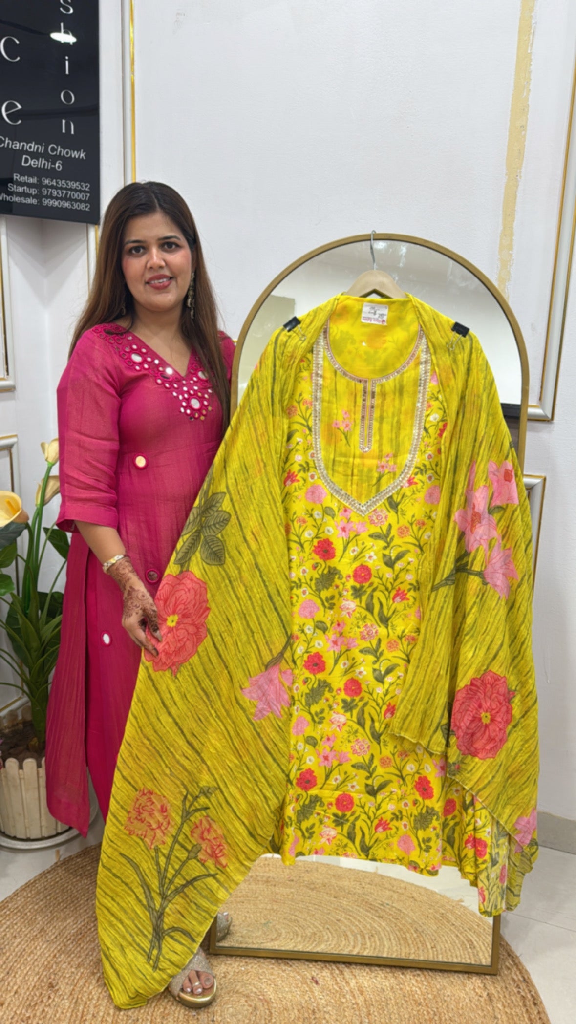 Pure super soft printed cotton suit material GF 404