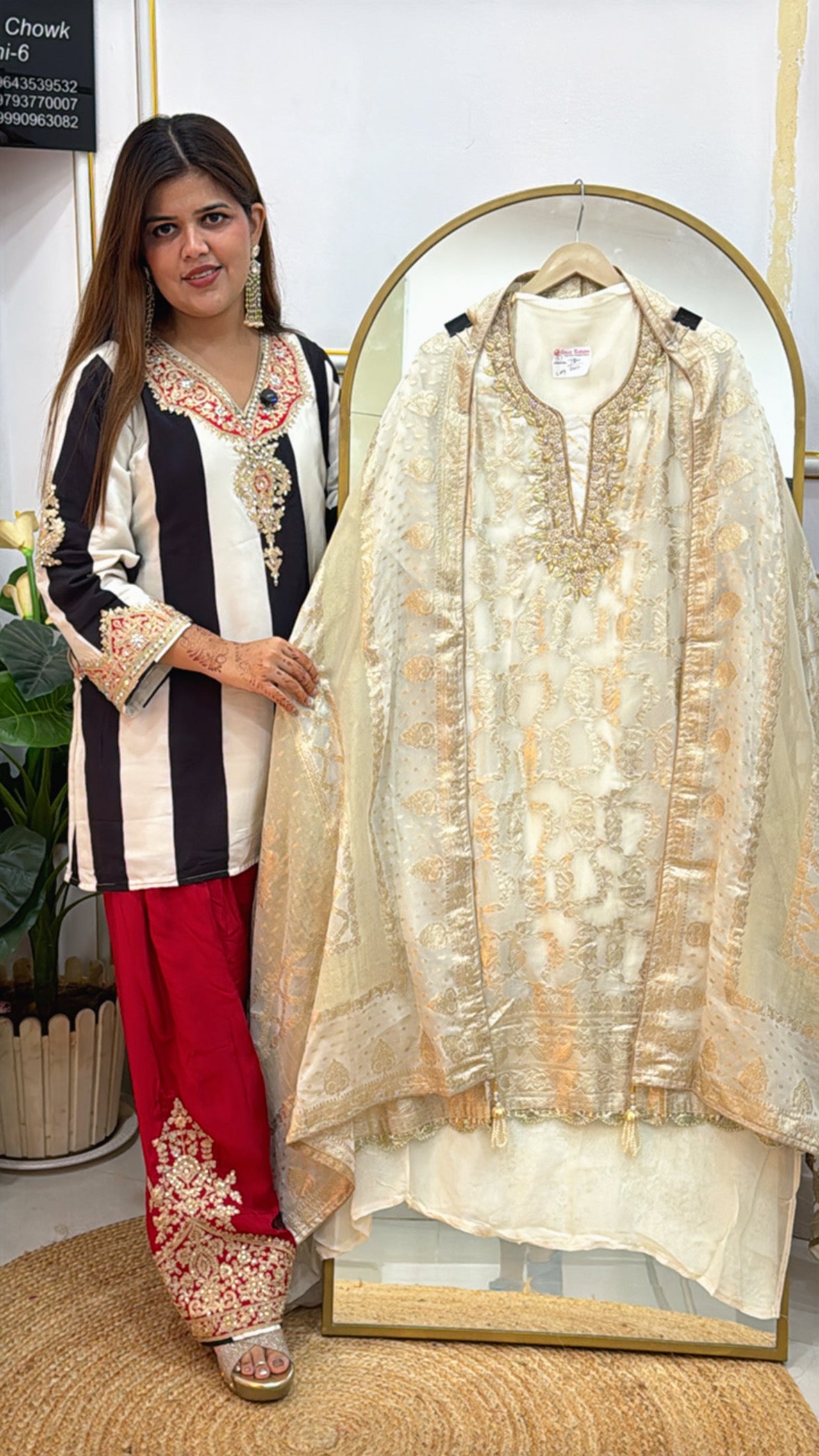 Festival Special Pure Organza Silk Suit Material GF 418