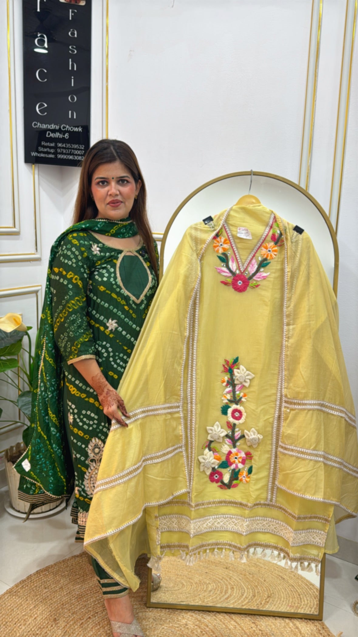 Trending 3D Boho Design Suit in Premium Mul Cotton with Mul Mul Dupatta GF 363