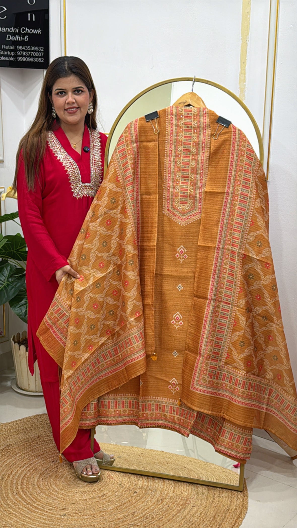 Pure Soft Tusser Silk Suit Material GF 528