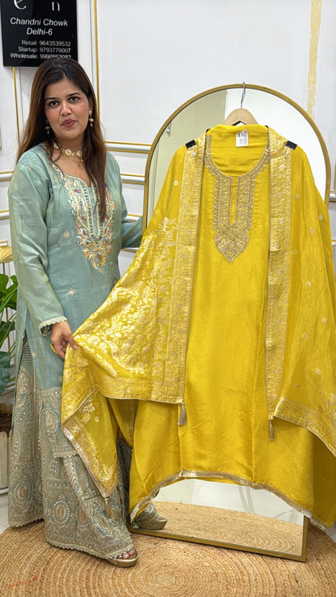 luxuries and designer pure kanjivaram silk suit material along with designer kanjivaram weaved dupatta  GF563