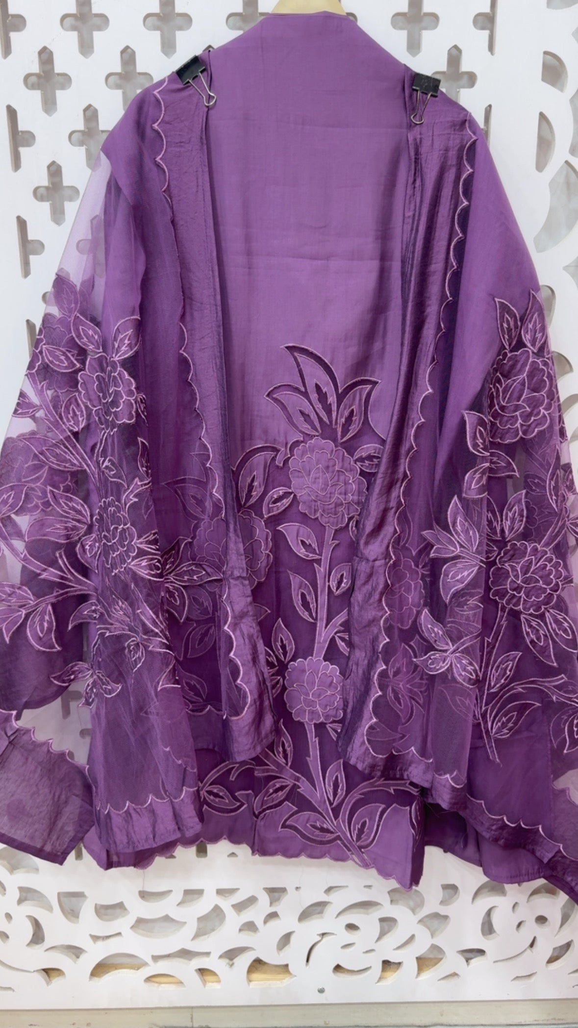 Latest and Designer Applique work  Mul Moddal suit material with full applique work dupatta GF846