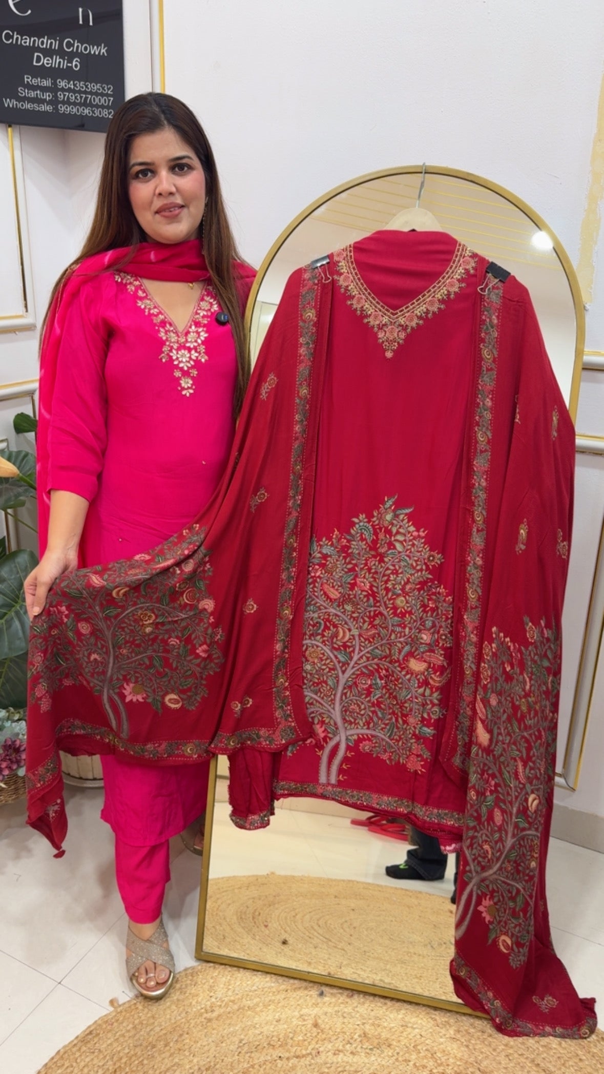 Winter passion super soft pure pashmina designer digital printed shirt with digital printed dupatta with pure pashmina bottom GF801