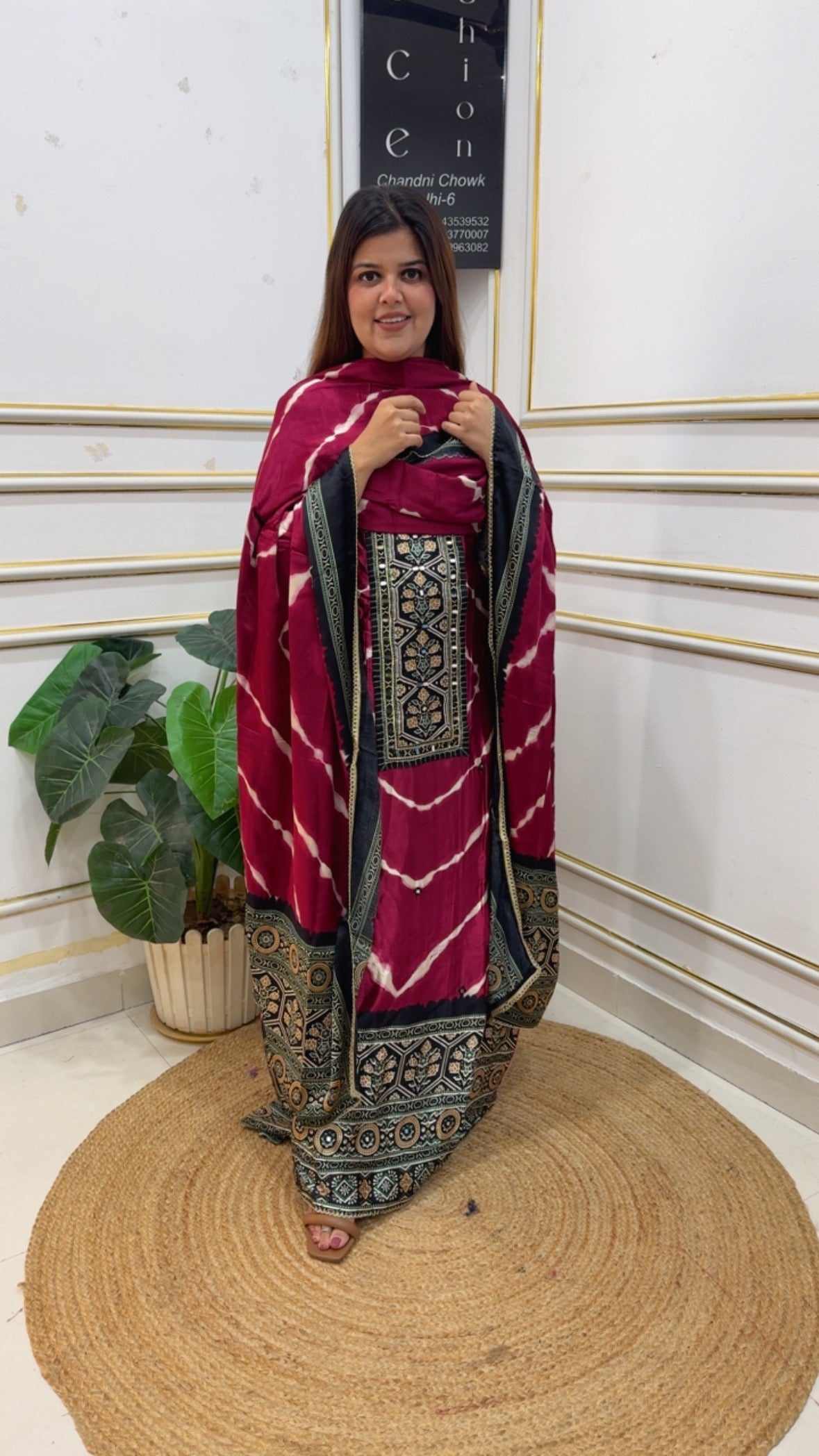 Graceful gazzi silk shivori printed unique printed gazzi series along with premium gazzi silk unique printed dupatta gf1198