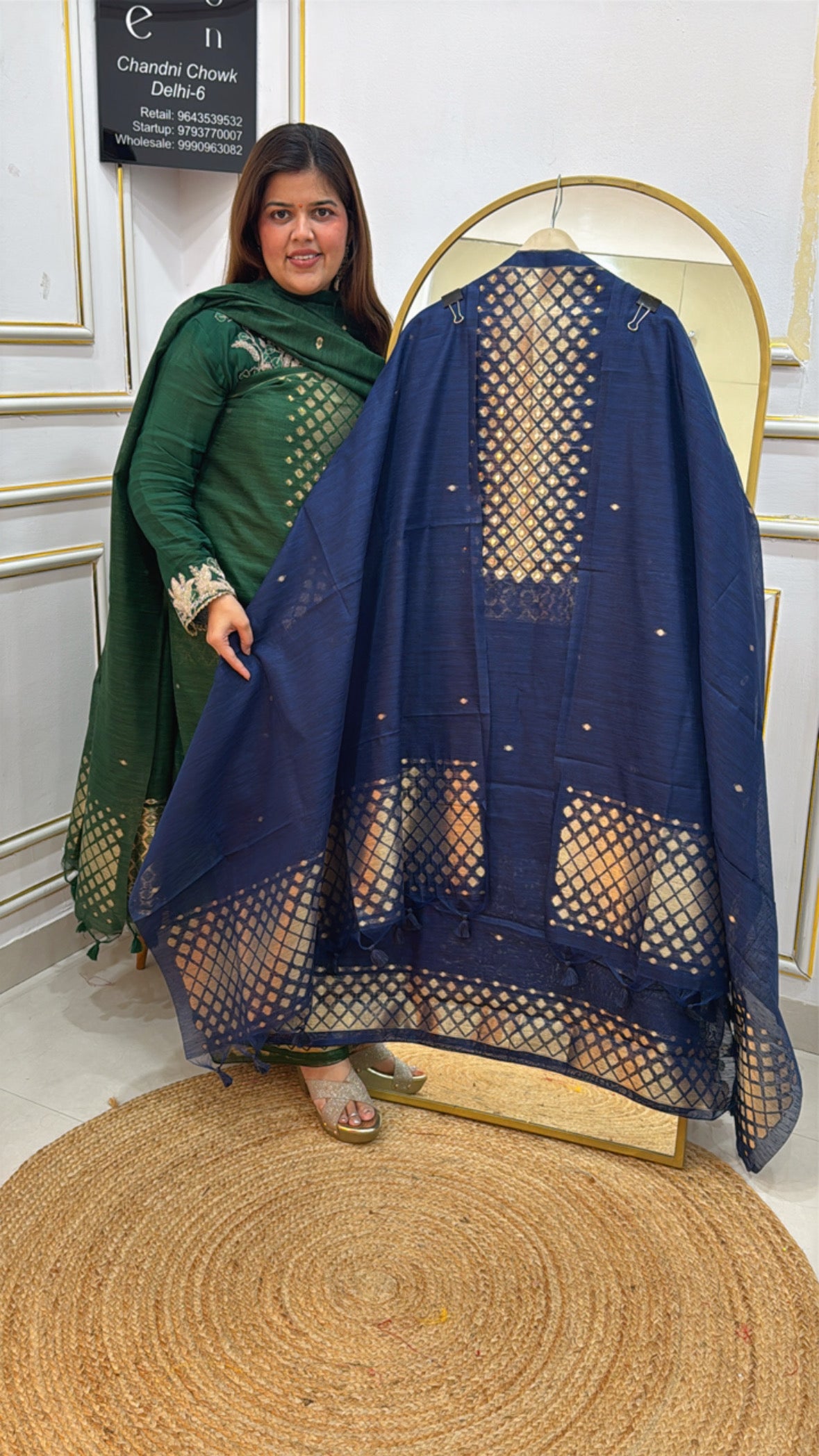 Hot seller moonga silk jamdhani with fully gold weaved GF618
