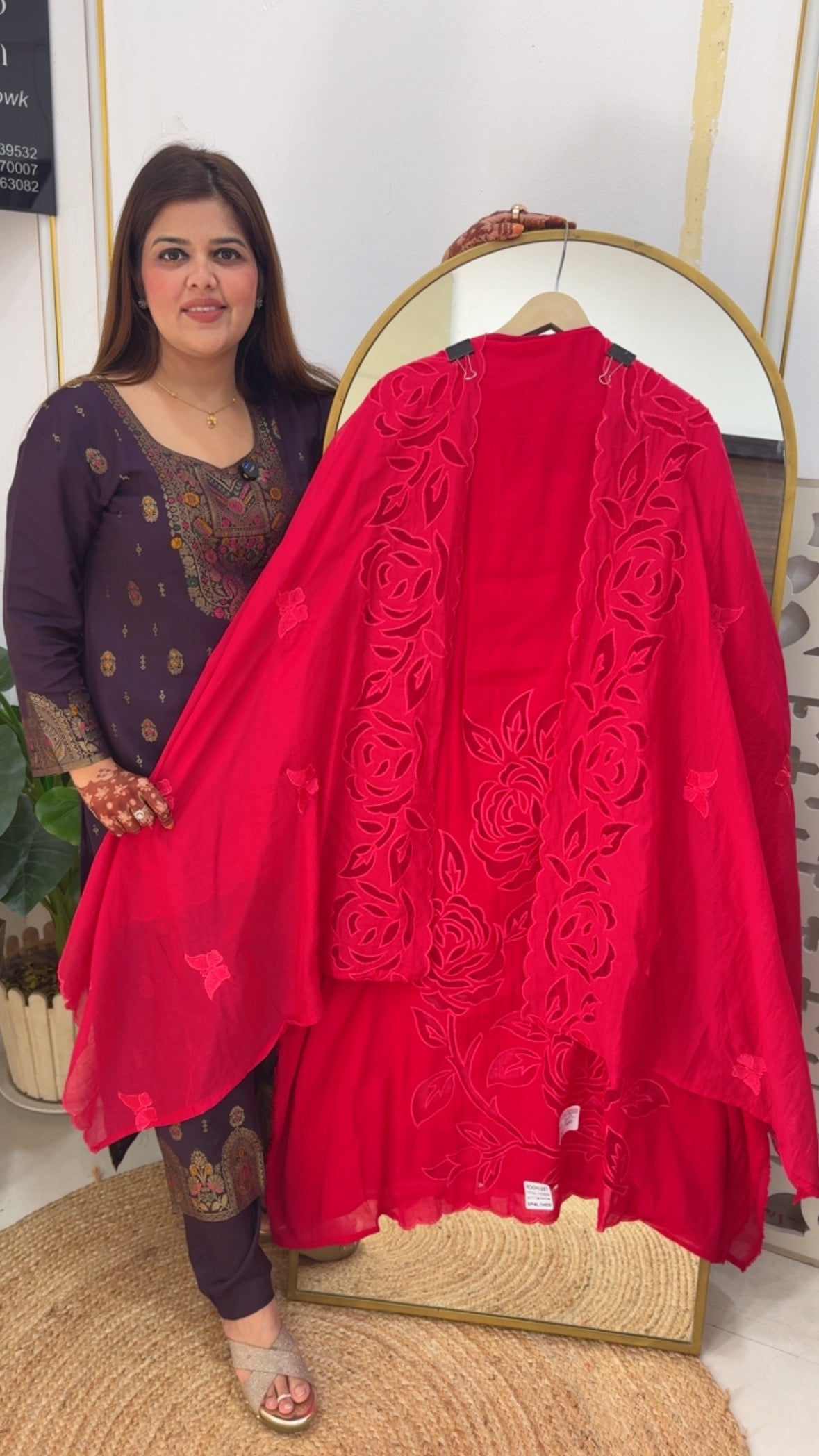 Designer and trending pure mul mul soft silk suit material with designer applique work all over suit and dupatta GF 742