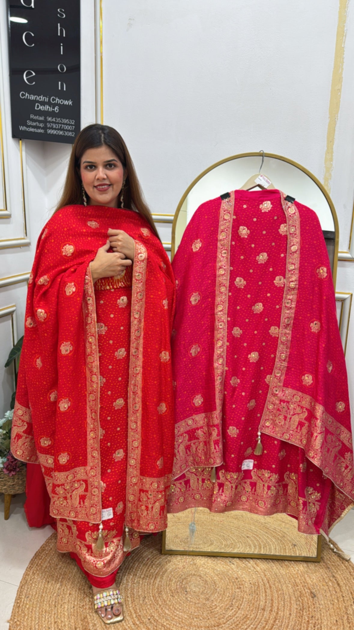 pure banarasi raw silk weaved shirt material along weaved dupatta GF 534