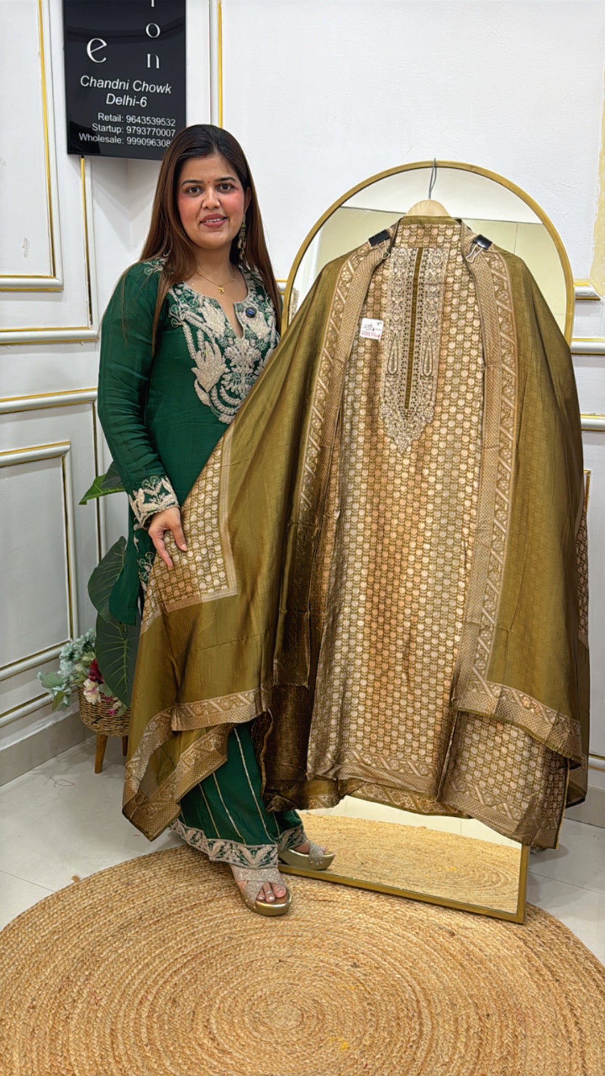 Festival special most elegant bhagalpuri banglori silk suit material along with banglori silk weaved dupatta GF 621