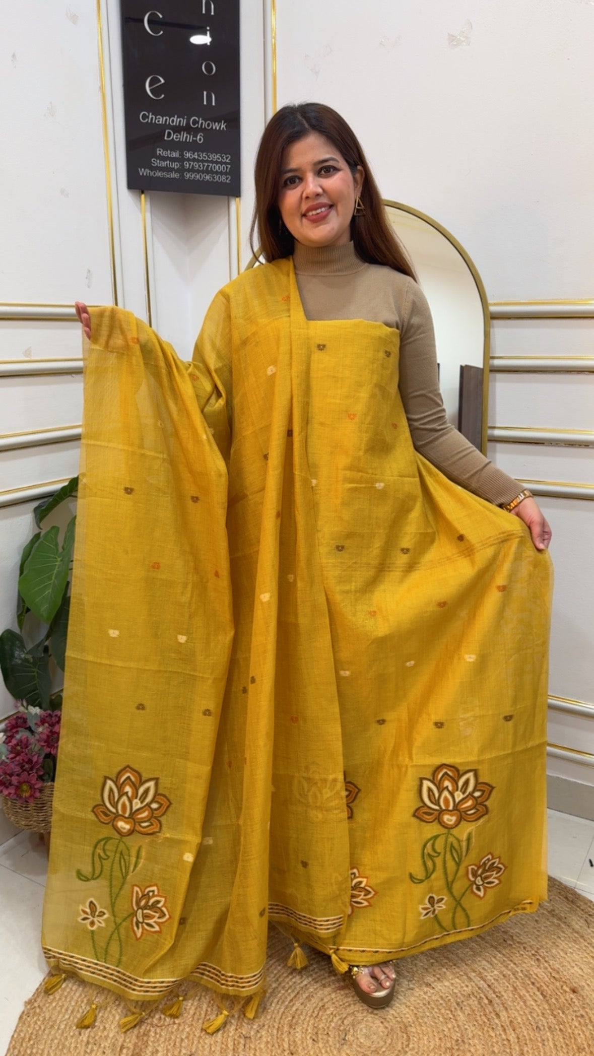 Premium pure  Best Seller Moonga silk weaved jamdhani suit mate with Moonga silk dupatta full weaved GF867
