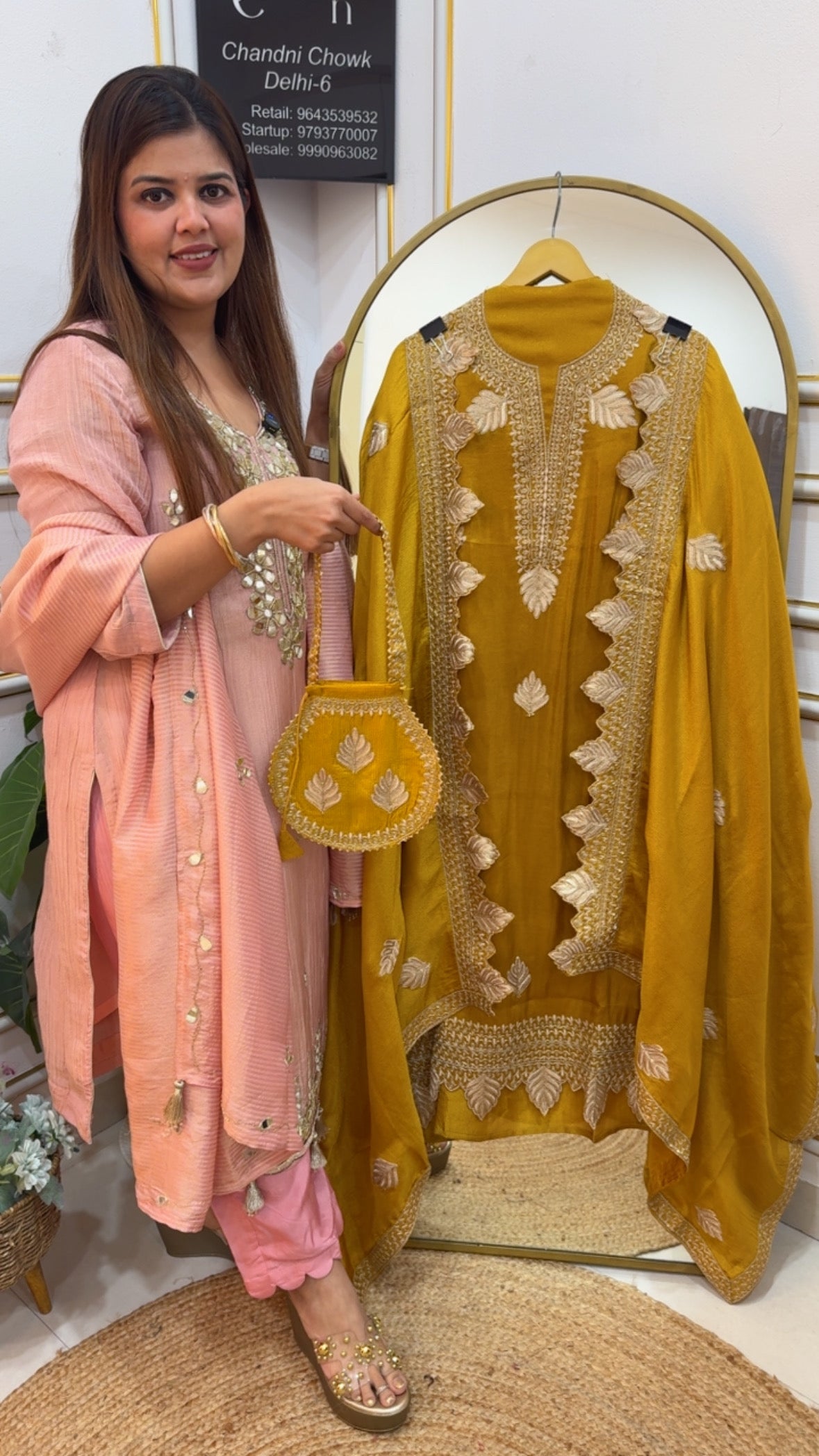 Potli special partywear wedding collection beautiful cut work suit material along with designer cut work dupatta with Potli GF870