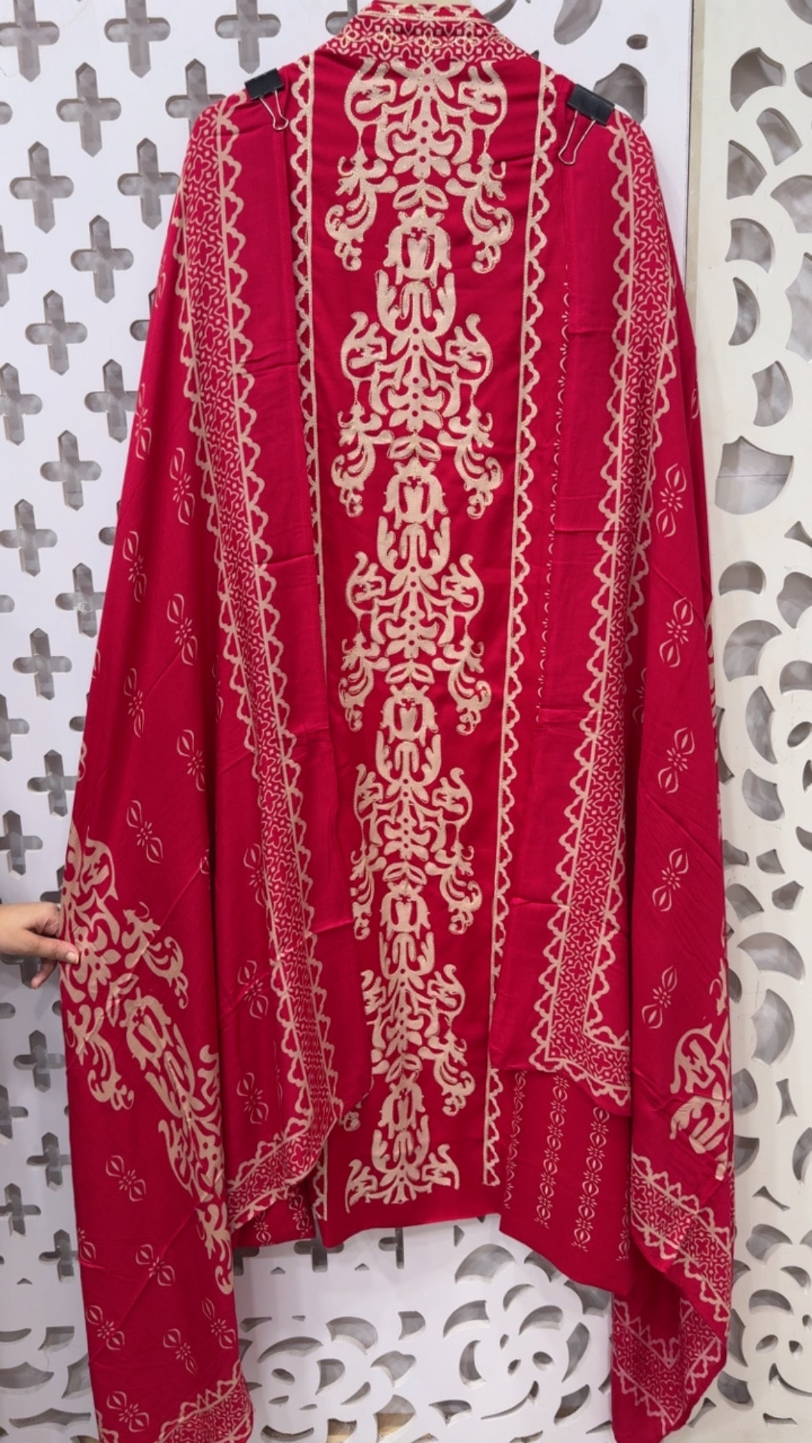 Winter special pure warm wool pashmina Karachi printed with peeta work ,super soft pashmina shawl GF833