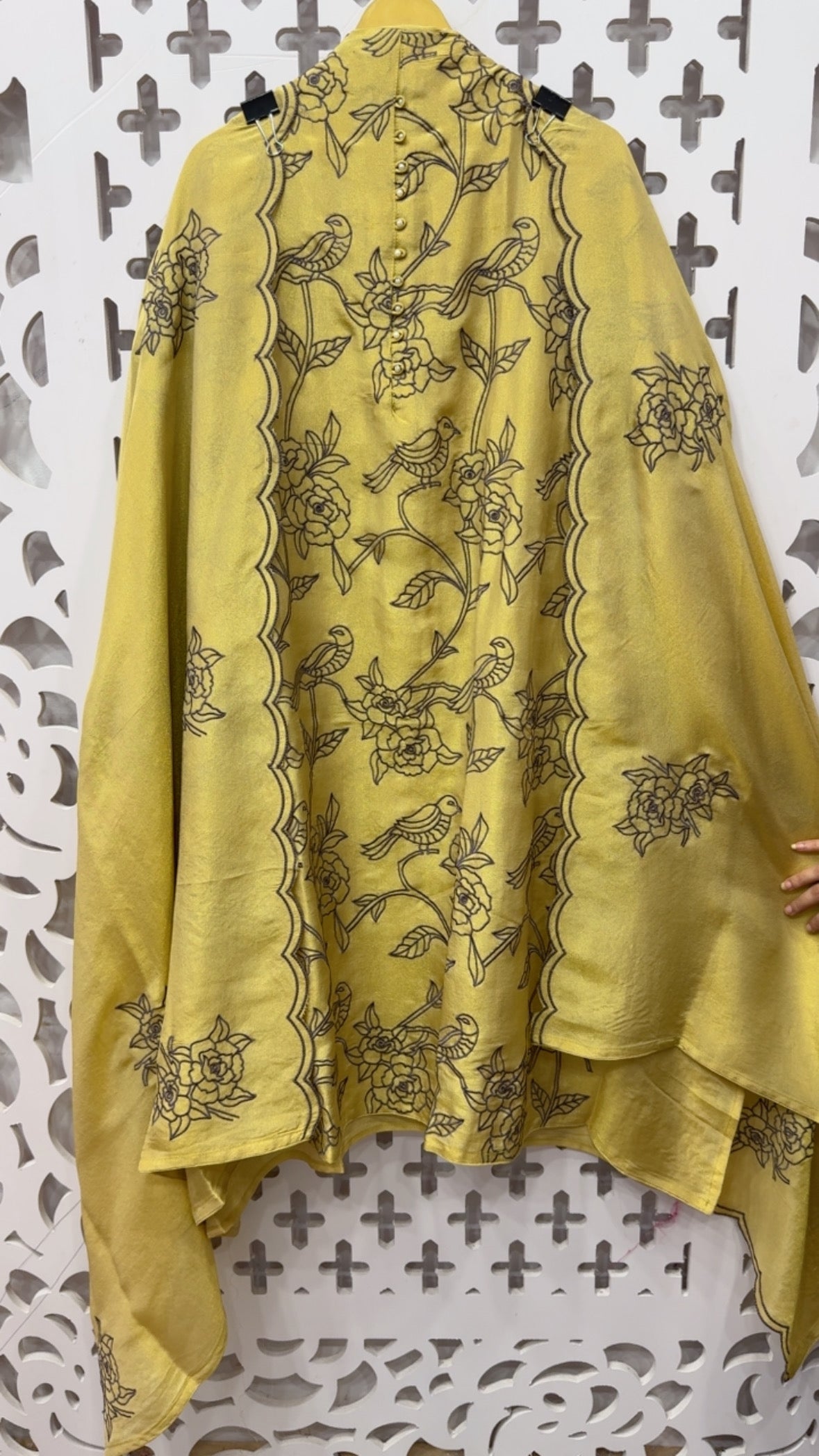 Jackpot series luxury wedding collection full embroidery shimmer silk suit materials with designer figure embroidery and designer scalped dupatta GF821