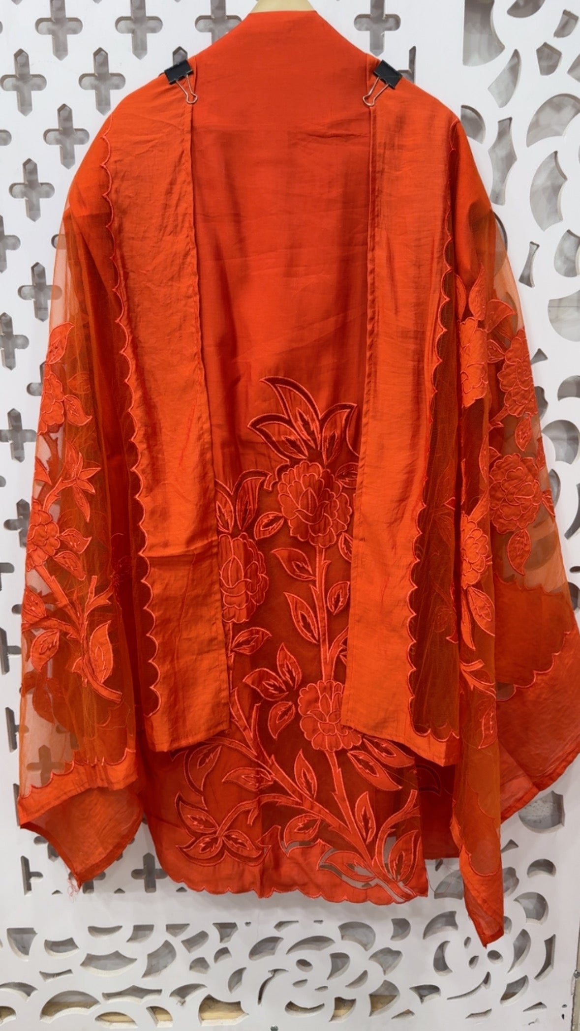 Latest and Designer Applique work  Mul Moddal suit material with full applique work dupatta GF846