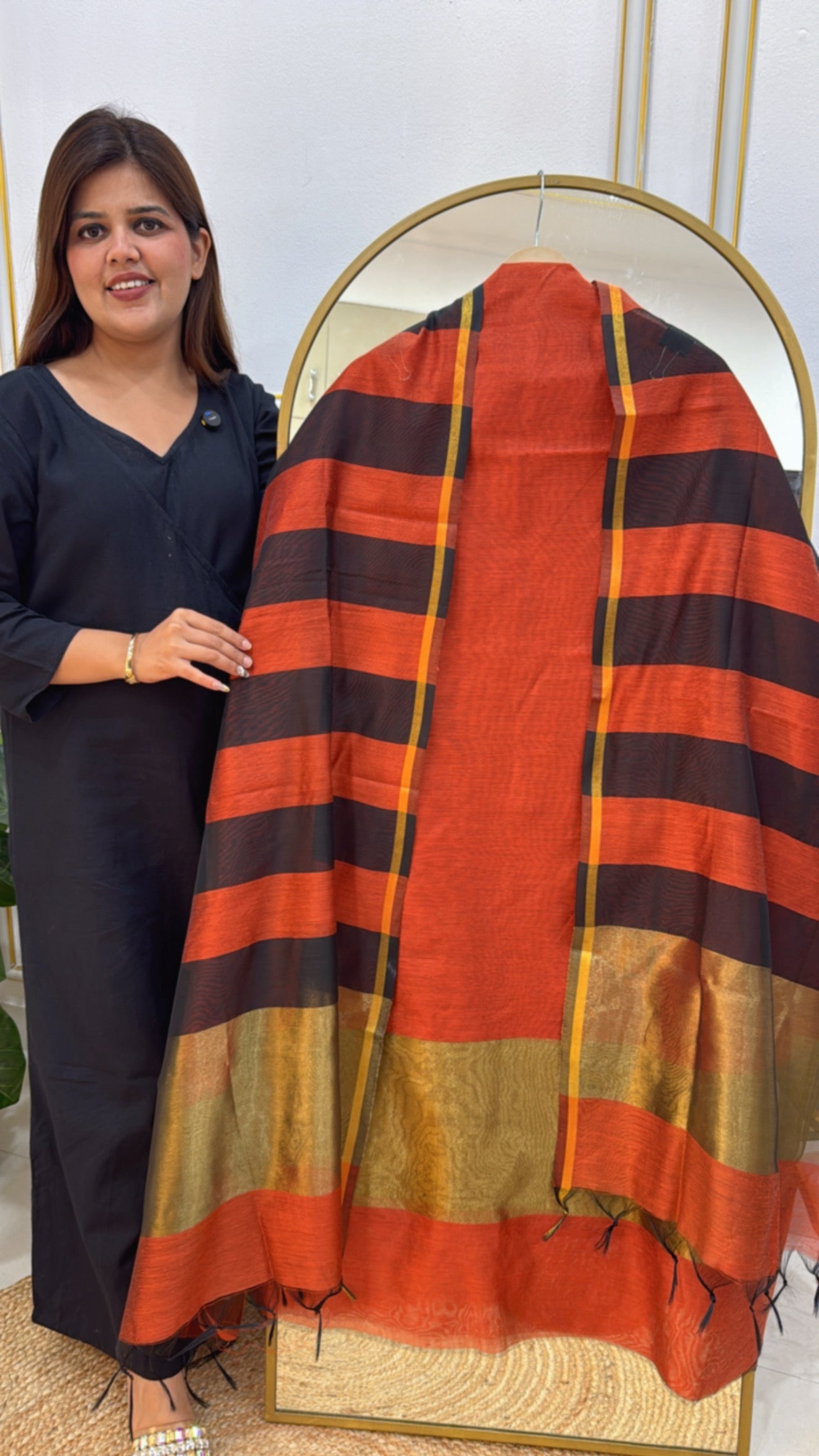 Latest Chanderi Raw Silk Suit Set GF 326