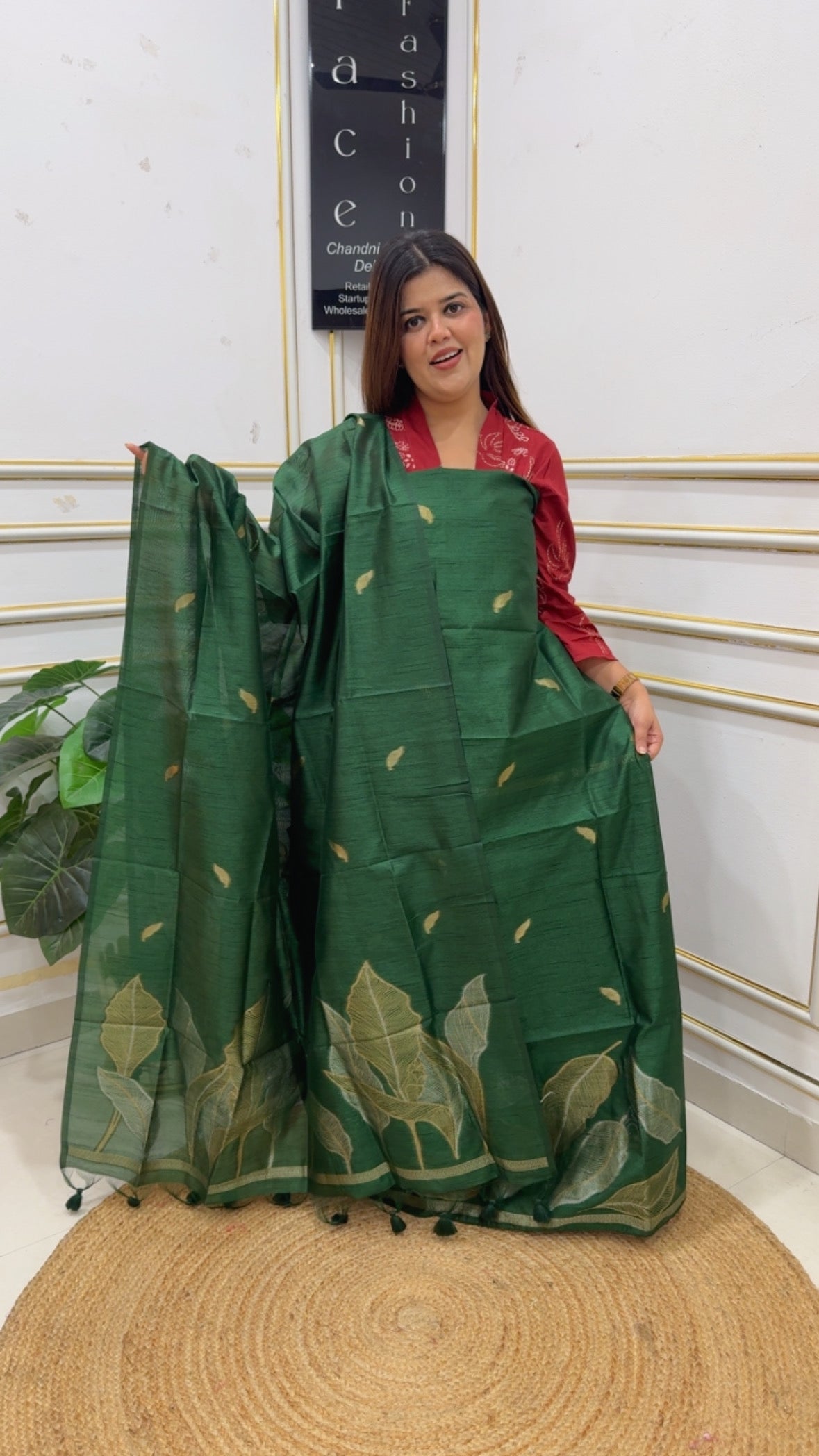 Best seller vibrant and stylish golden weaved pure monnga silk jamdhani suit material along along with premium quality Moonga silk golden weaved dupatta gf1205 Green