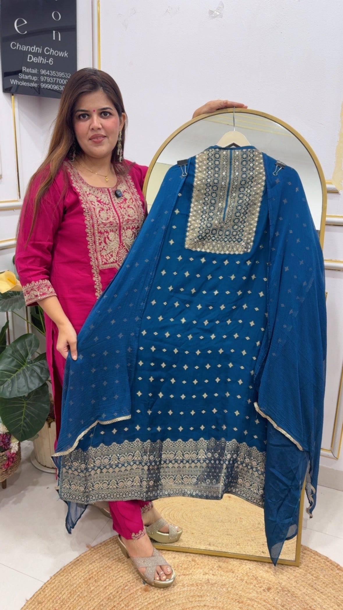 Beautiful and stylish prettiest fully weaved organza silk suit material perfect for any small occasion GF777