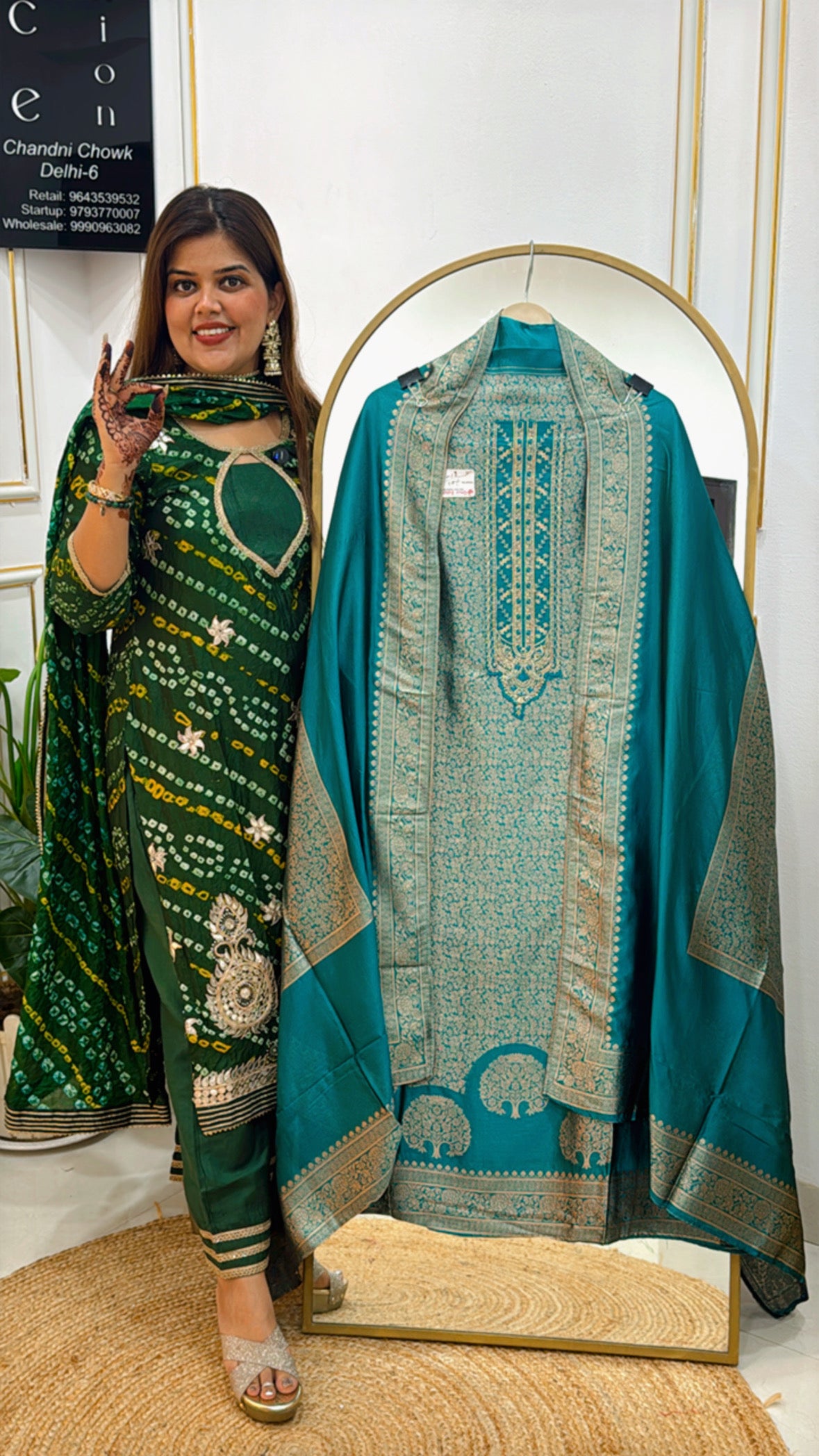 Festival Special Premium Raw Banglori Silk Suit Material – Fully Weaved Shirt &amp; Dupatta GF 370