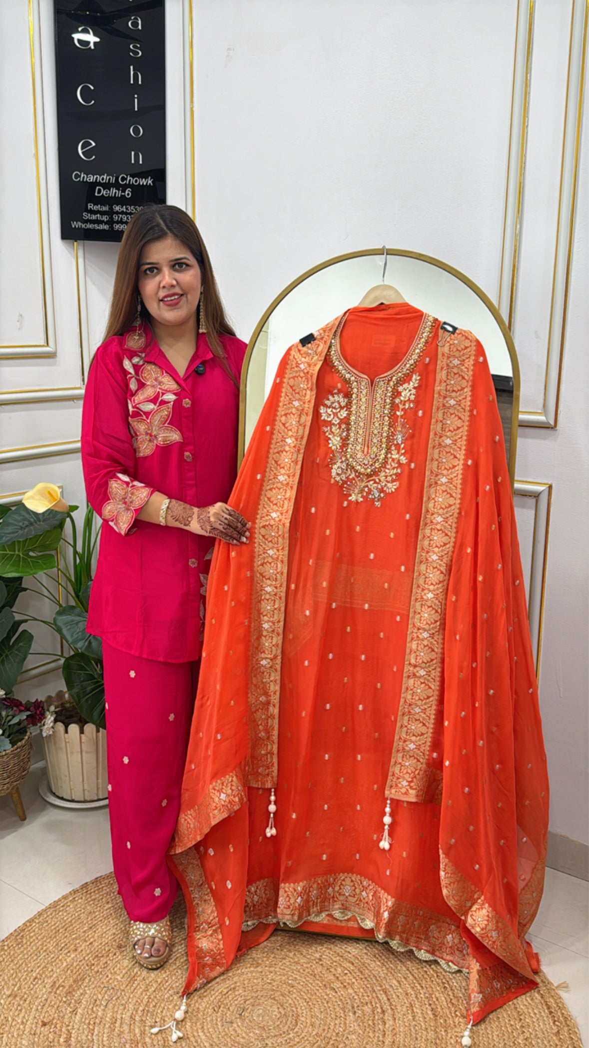 Premium Designer Silk Suit Material Set GF 380