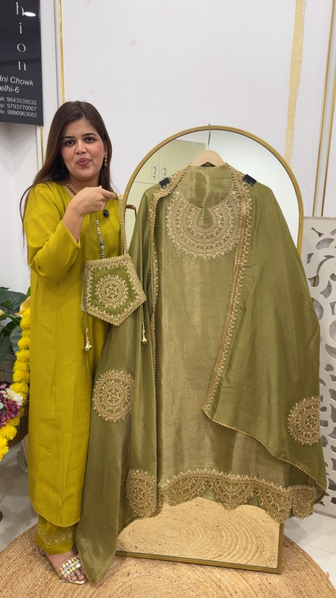 Kajivaram gold glam pure silk Kajivaram silk ultra luxury suit mater along with Kajivaram full work dupatta with premium handwork Potli GF708