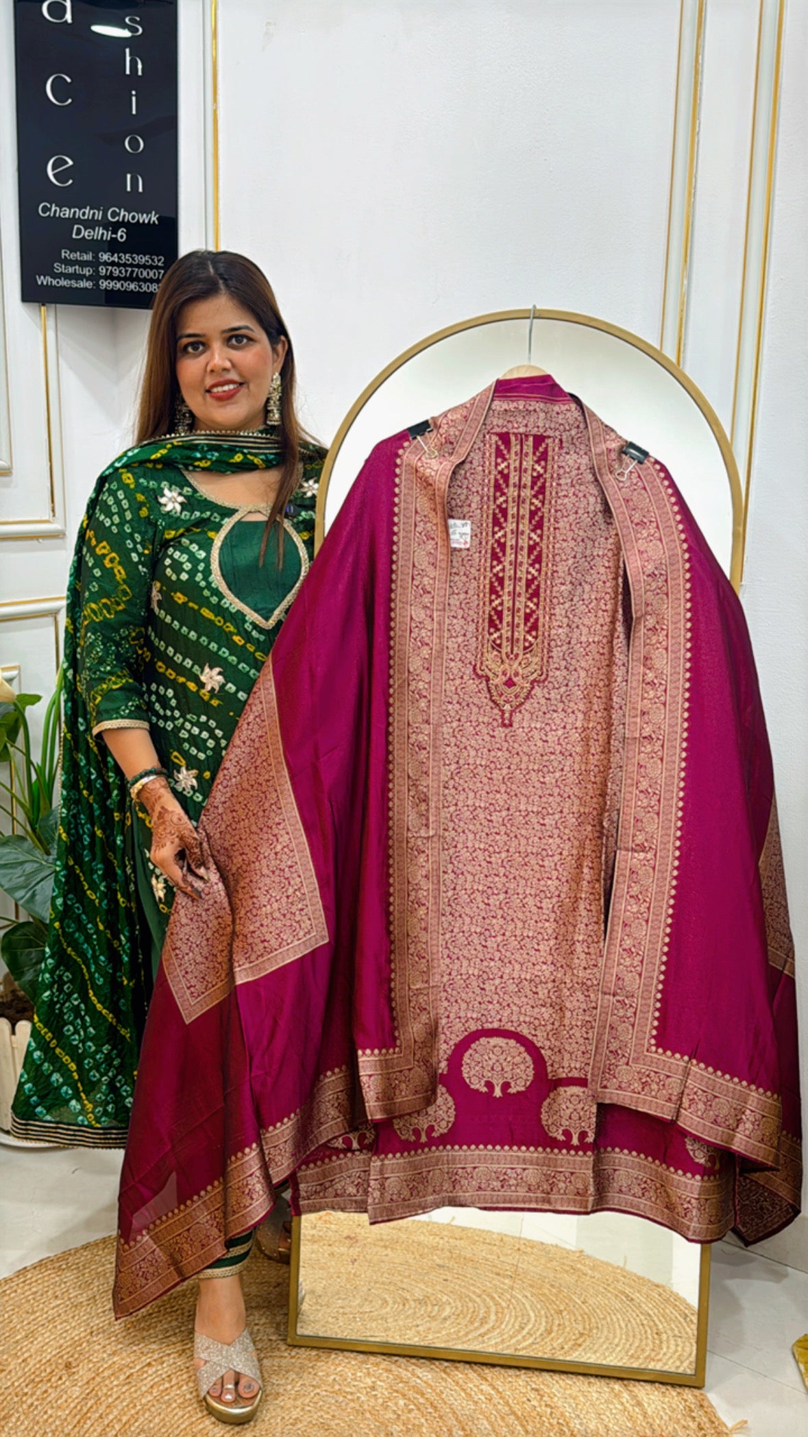 Festival Special Premium Raw Banglori Silk Suit Material – Fully Weaved Shirt &amp; Dupatta GF 370