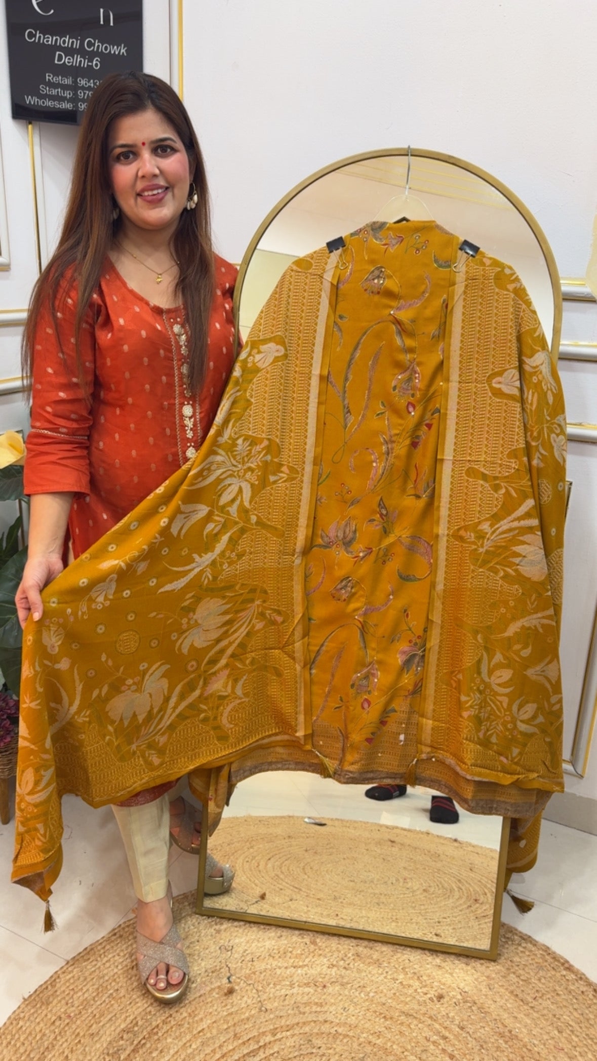 Best seller winter wear pure super soft pashmina full length printed pashmina suit material with basso pashmina  dupatta premium quality GF778