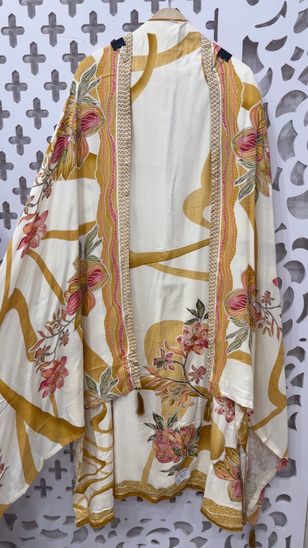 Latest Sober and digital printed super soft pashmina suit material with pashmina shawls and pashmina bottom GF818