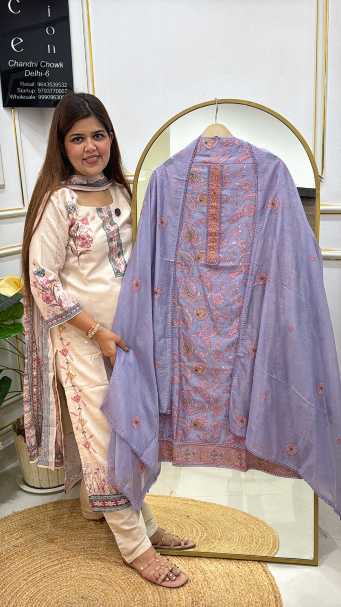 Lawn Cotton Suit Material with Full Embroidery & Lightweight Dupatta GF 352