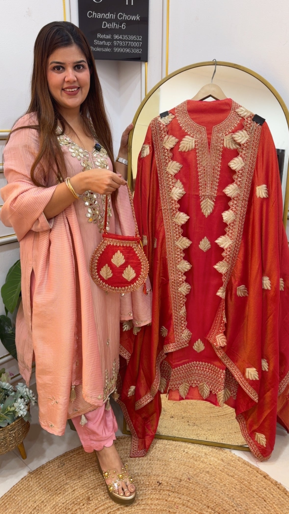 Potli special partywear wedding collection beautiful cut work suit material along with designer cut work dupatta with Potli GF870