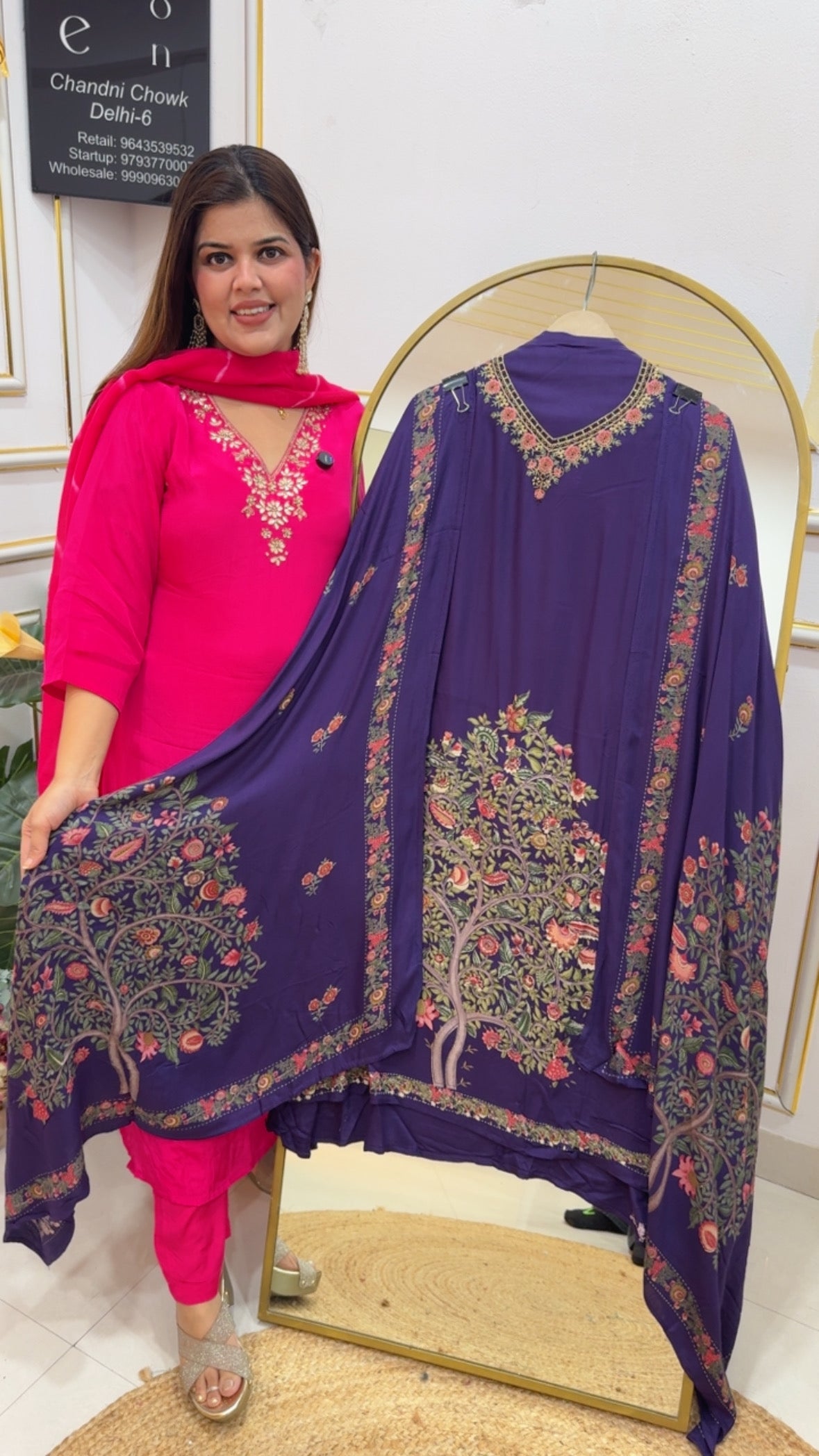 Winter passion super soft pure pashmina designer digital printed shirt with digital printed dupatta with pure pashmina bottom GF801