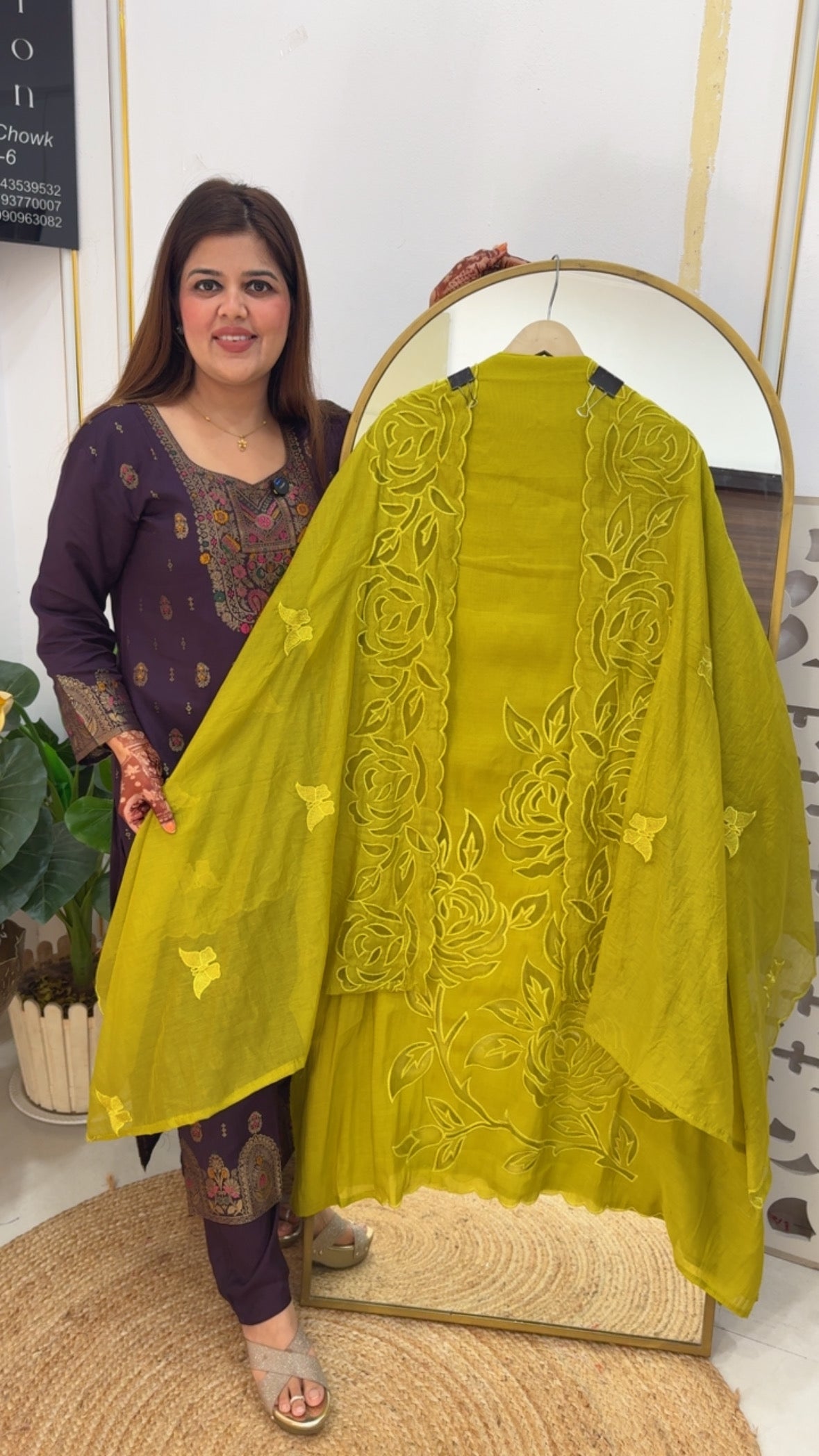 Designer and trending pure mul mul soft silk suit material with designer applique work all over suit and dupatta GF 742