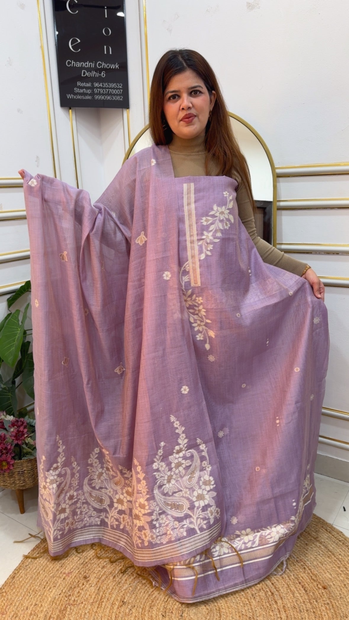 Premium pure  Best Seller Moonga silk weaved jamdhani suit mate with Moonga silk dupatta full weaved GF867