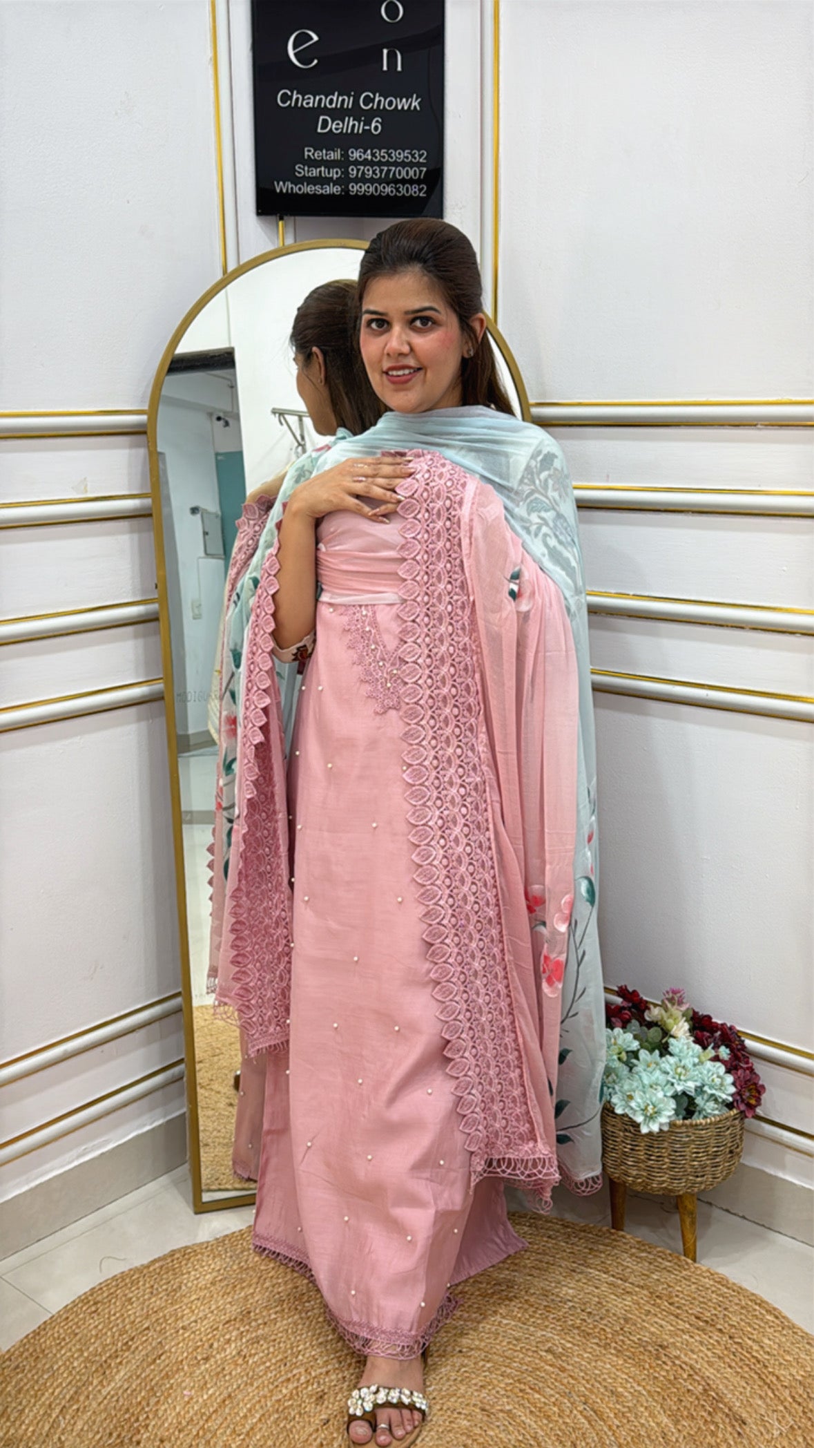 MODAL LACES LATEST TRENDY DESIGNER UNSTITHED SUIT GF 119