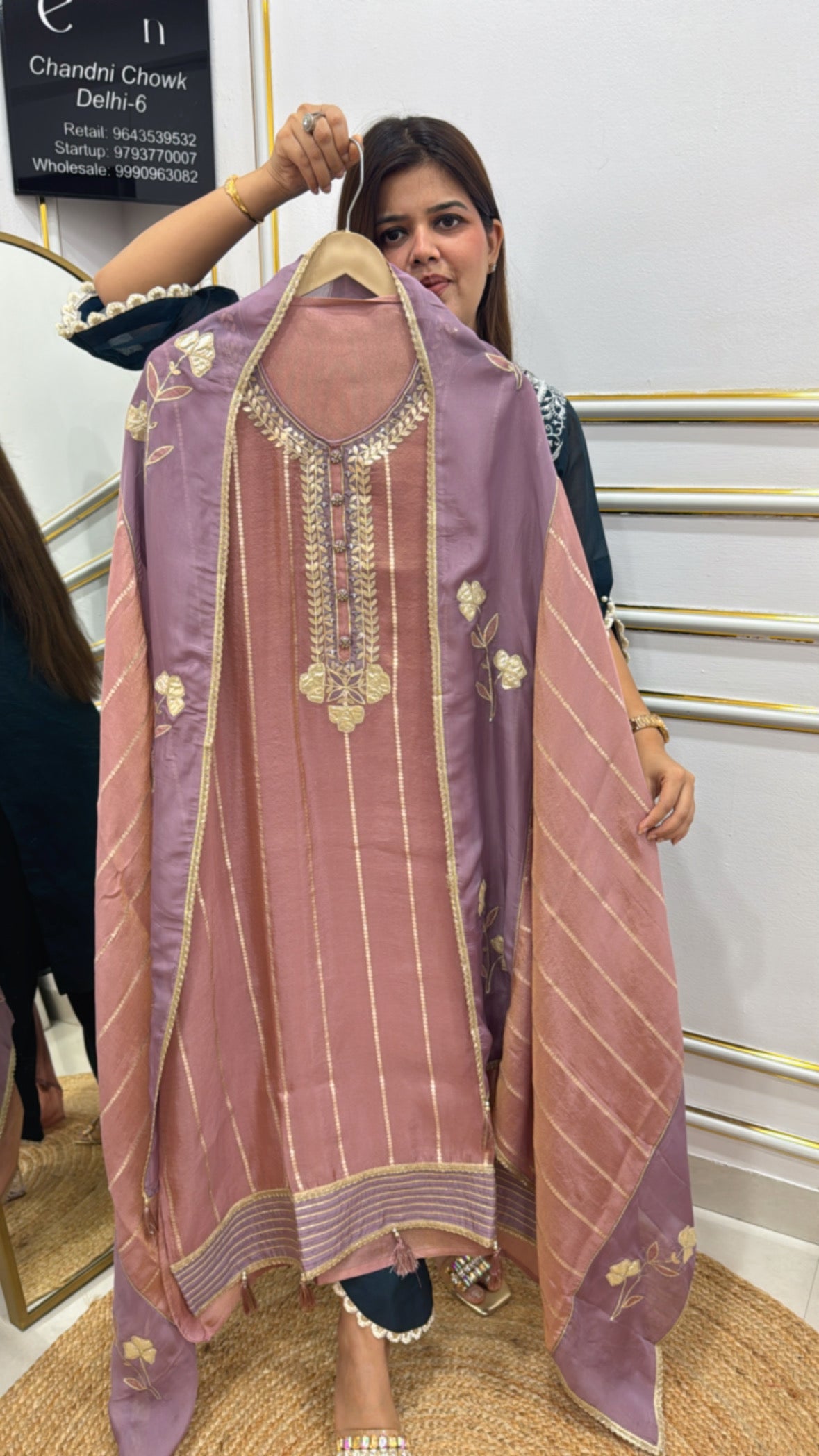 Premium pure kajivaram silk material with antique hand detailing with pure and premium kajivaram dupatta with silk bottom  GF 249